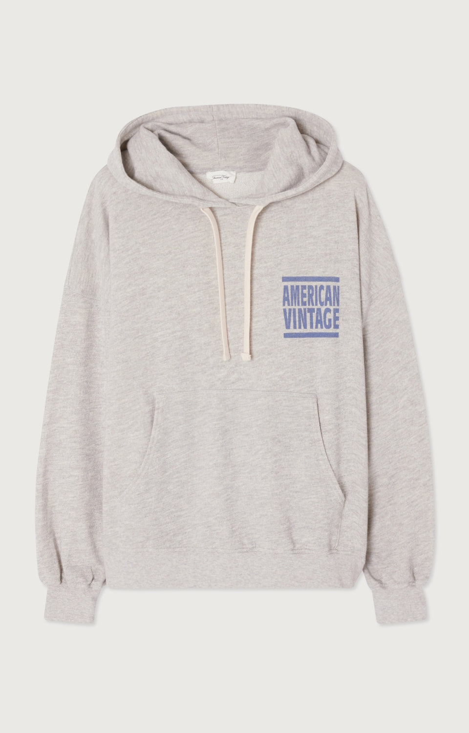 Women Grey Hooded Cotton Sweatshirt