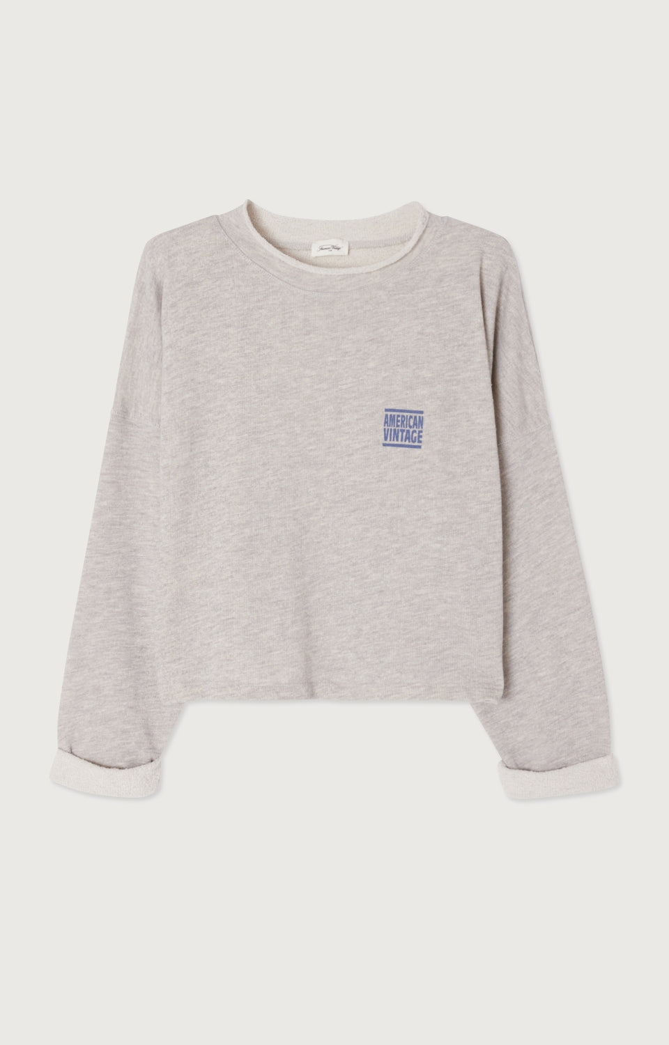 Women Grey Cotton Sweatshirt