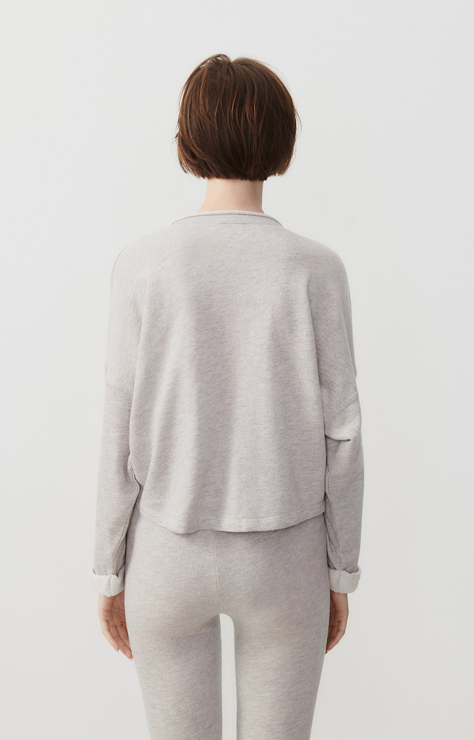 Women Grey Cotton Sweatshirt