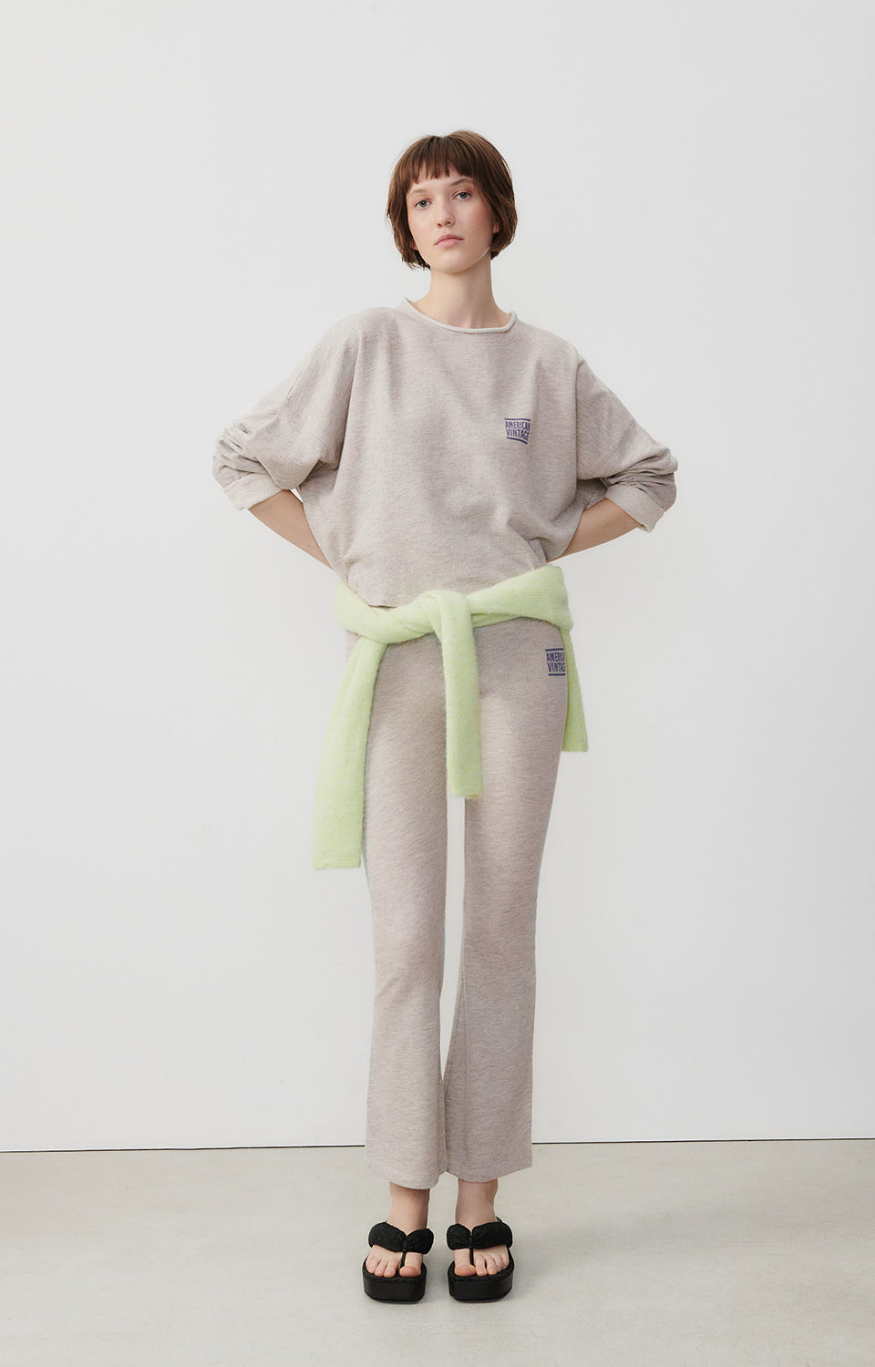 Women Grey Cotton Sweatshirt