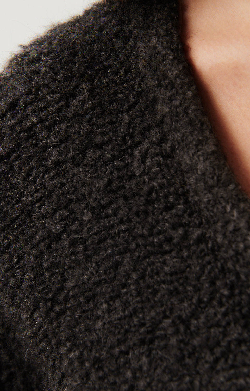 Women Dark Grey Knit Cardigan