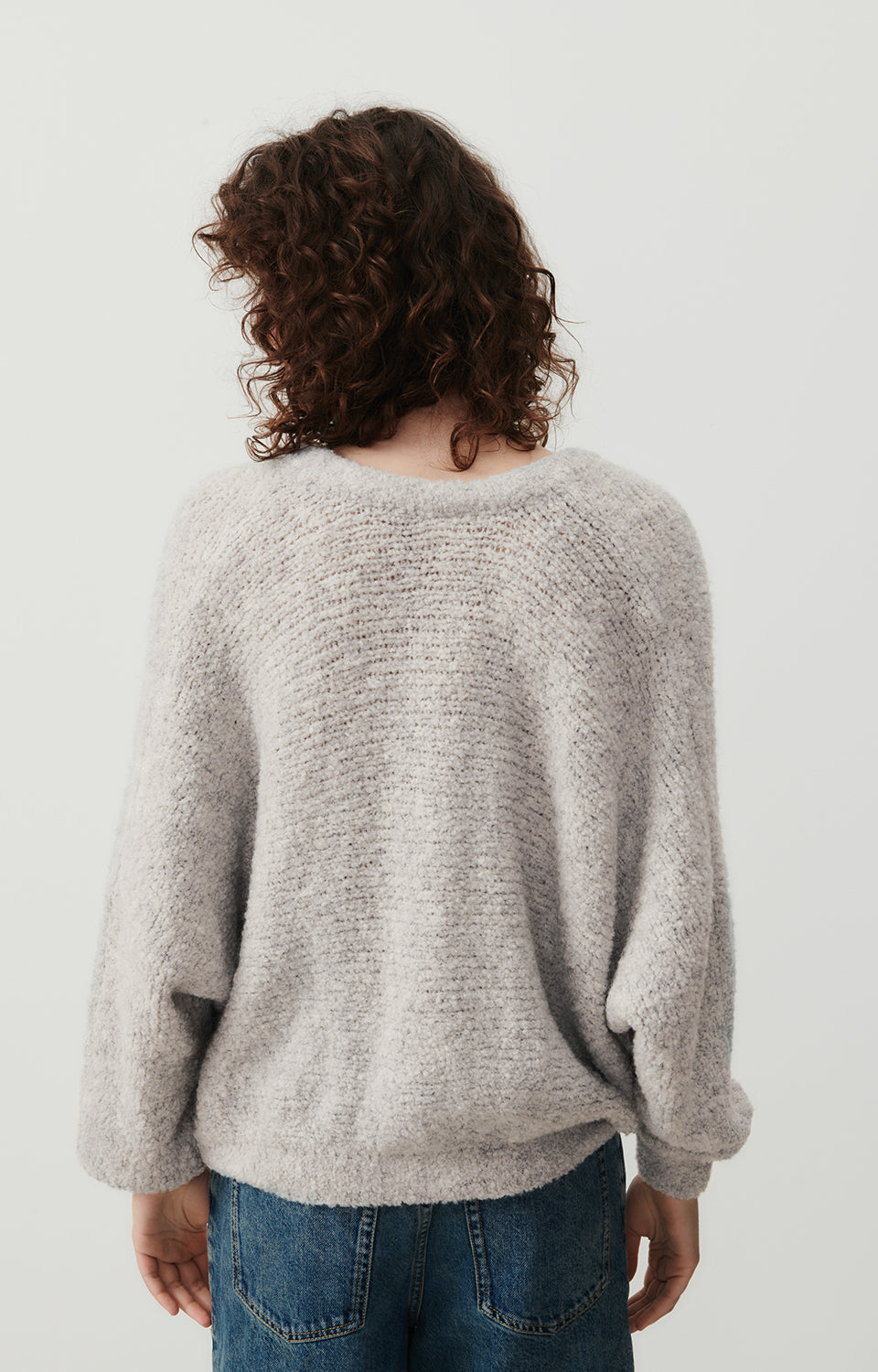 Women Grey Knit Cardigan