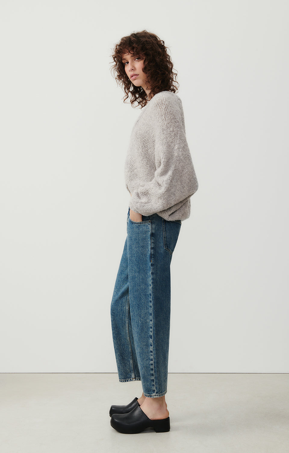 Women Grey Knit Cardigan