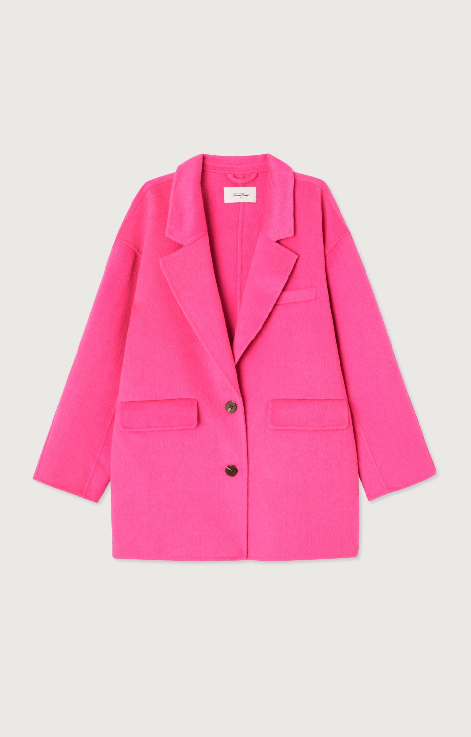 Women Fuchsia Wool Coat