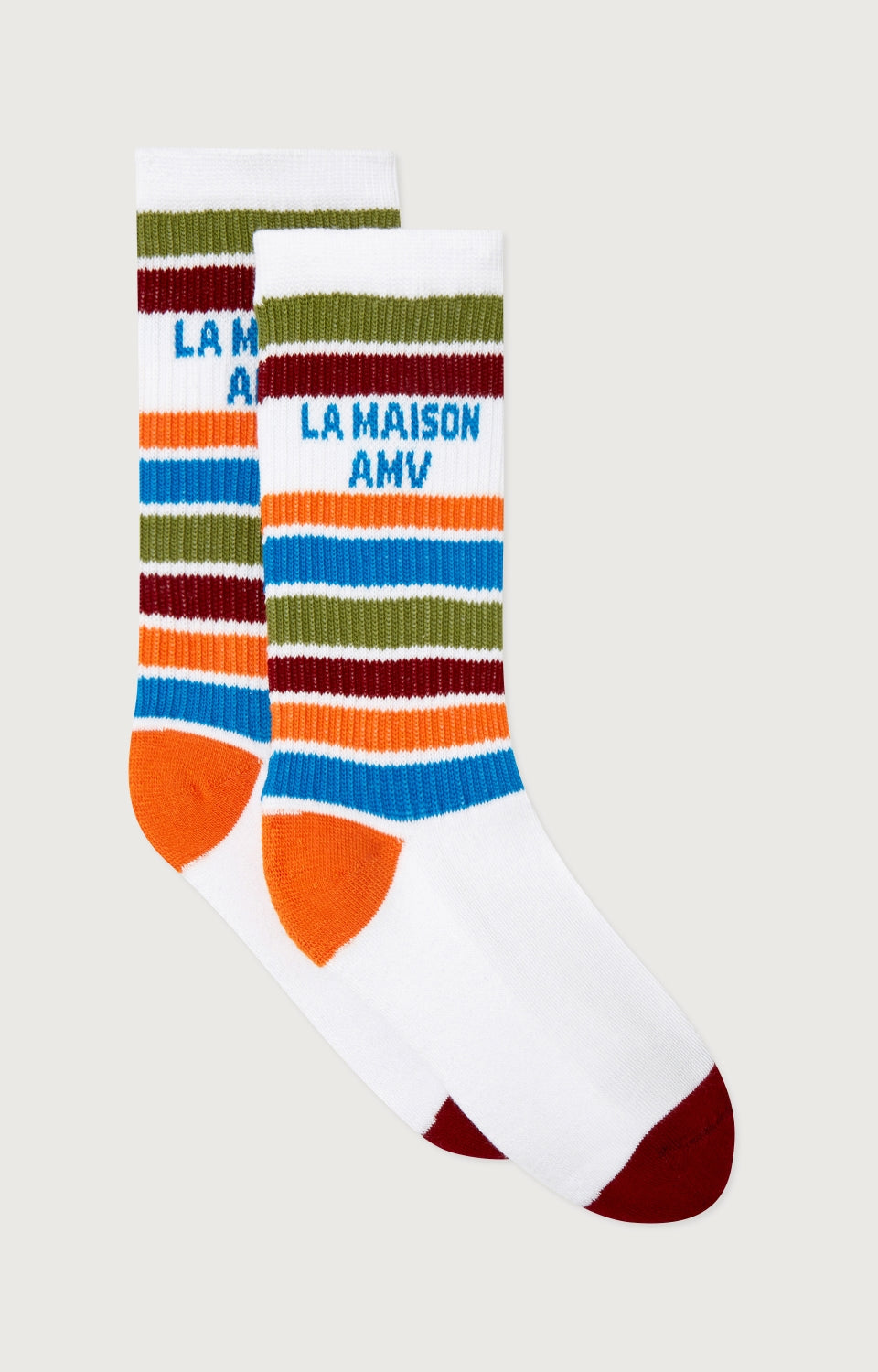 Boys & Girls Multicolor Stripes Cotton Socks