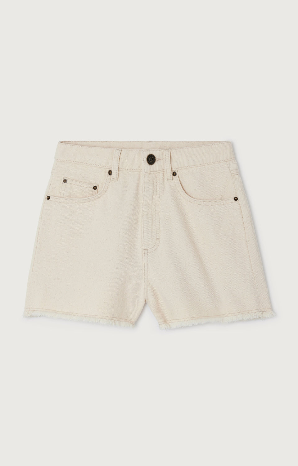 Women White Cotton Shorts