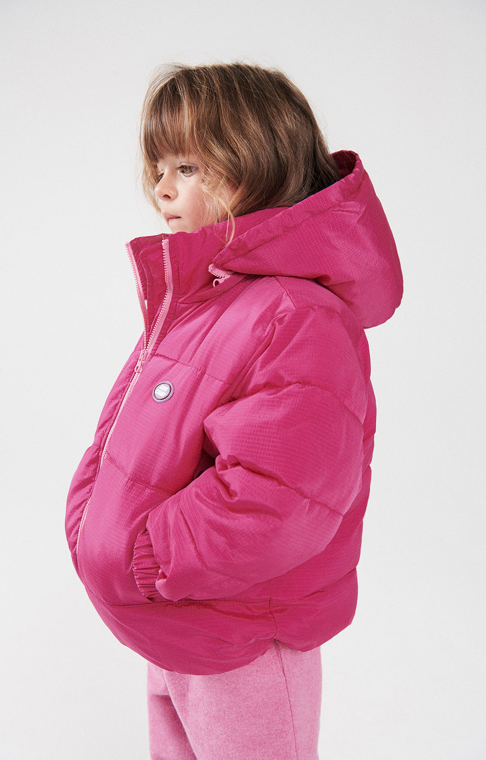 Girls Fuchsia Padded Jacket