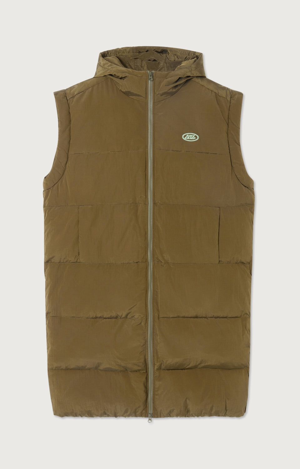 Women Khaki Padded Gilet