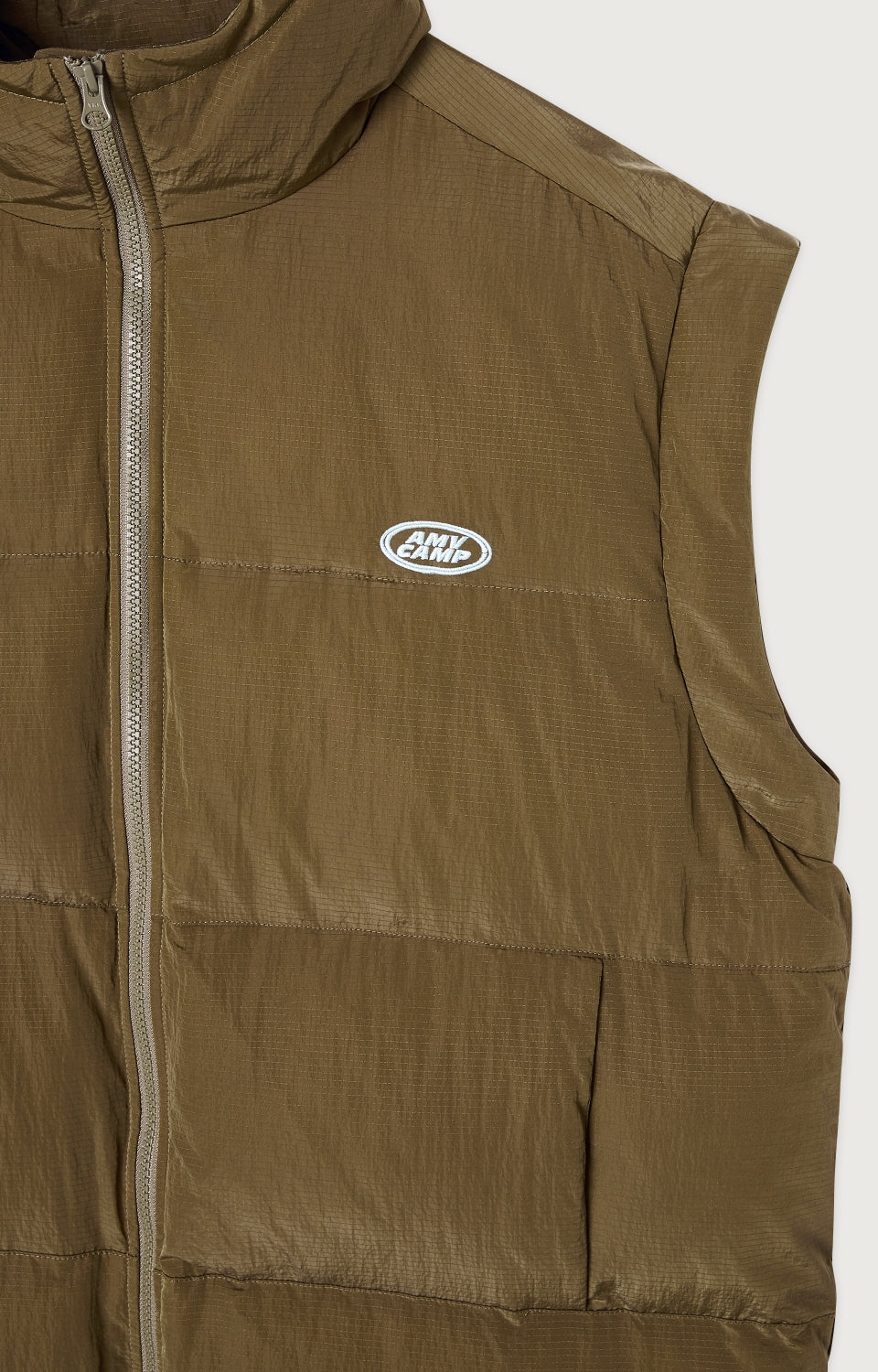 Women Khaki Padded Gilet