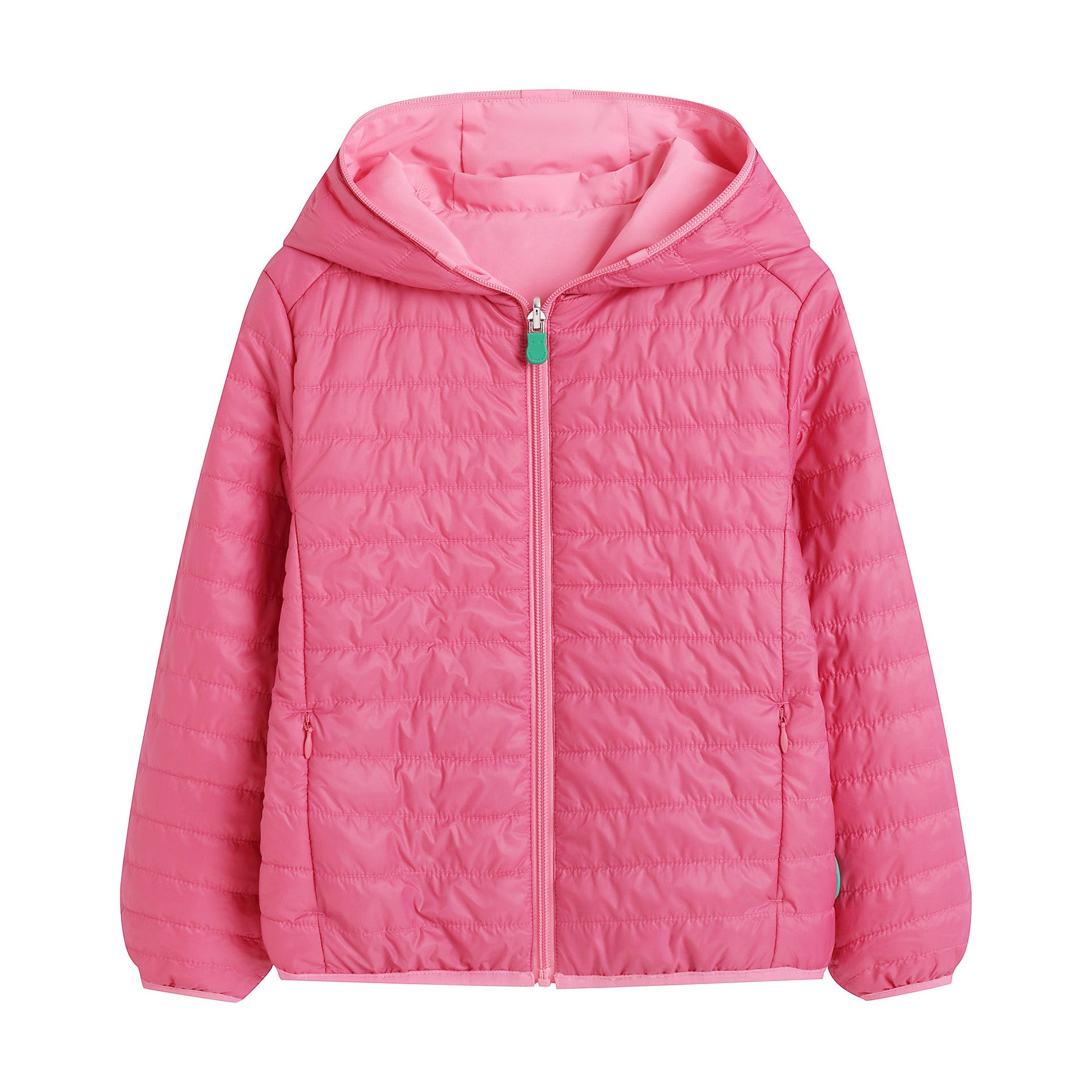 Boys & Girls Pink Hooded Reversible Padded Jacket