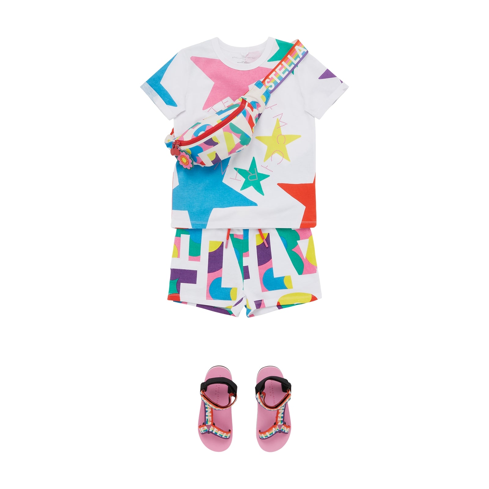 Girls Multicolor Cotton Shorts