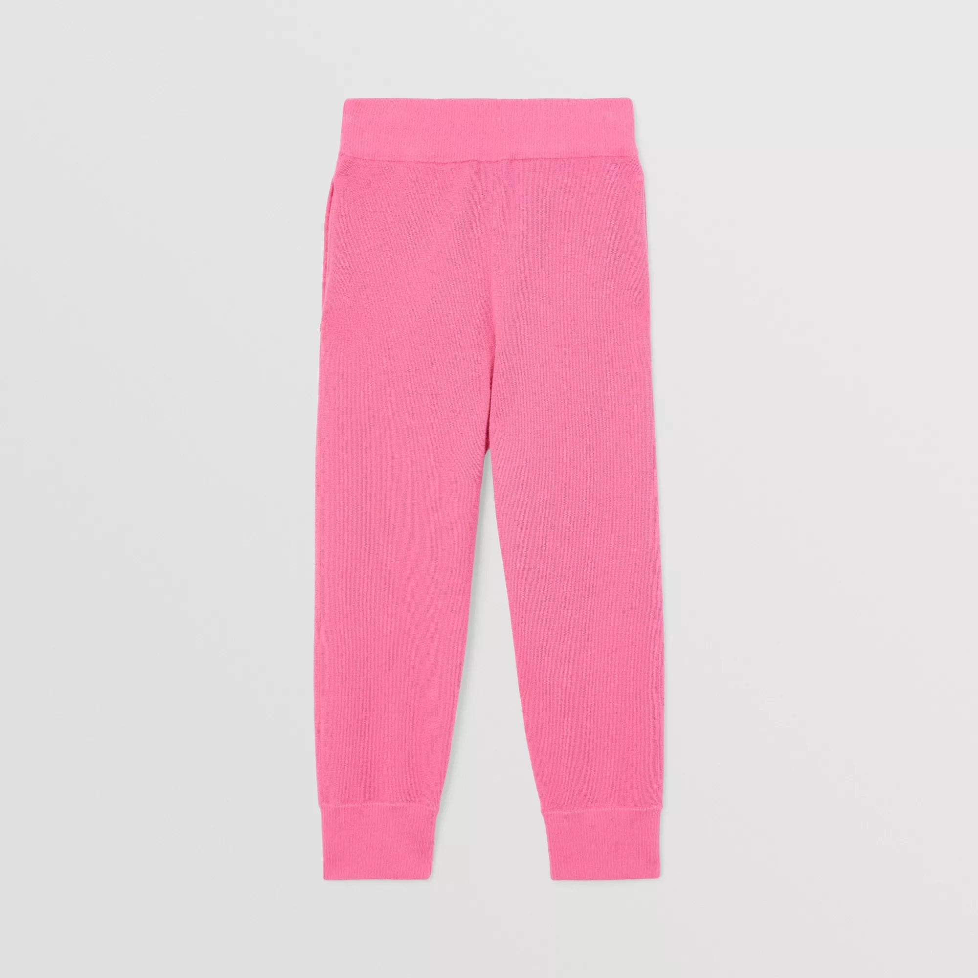 Girls Pink Cashmere Knit Trousers