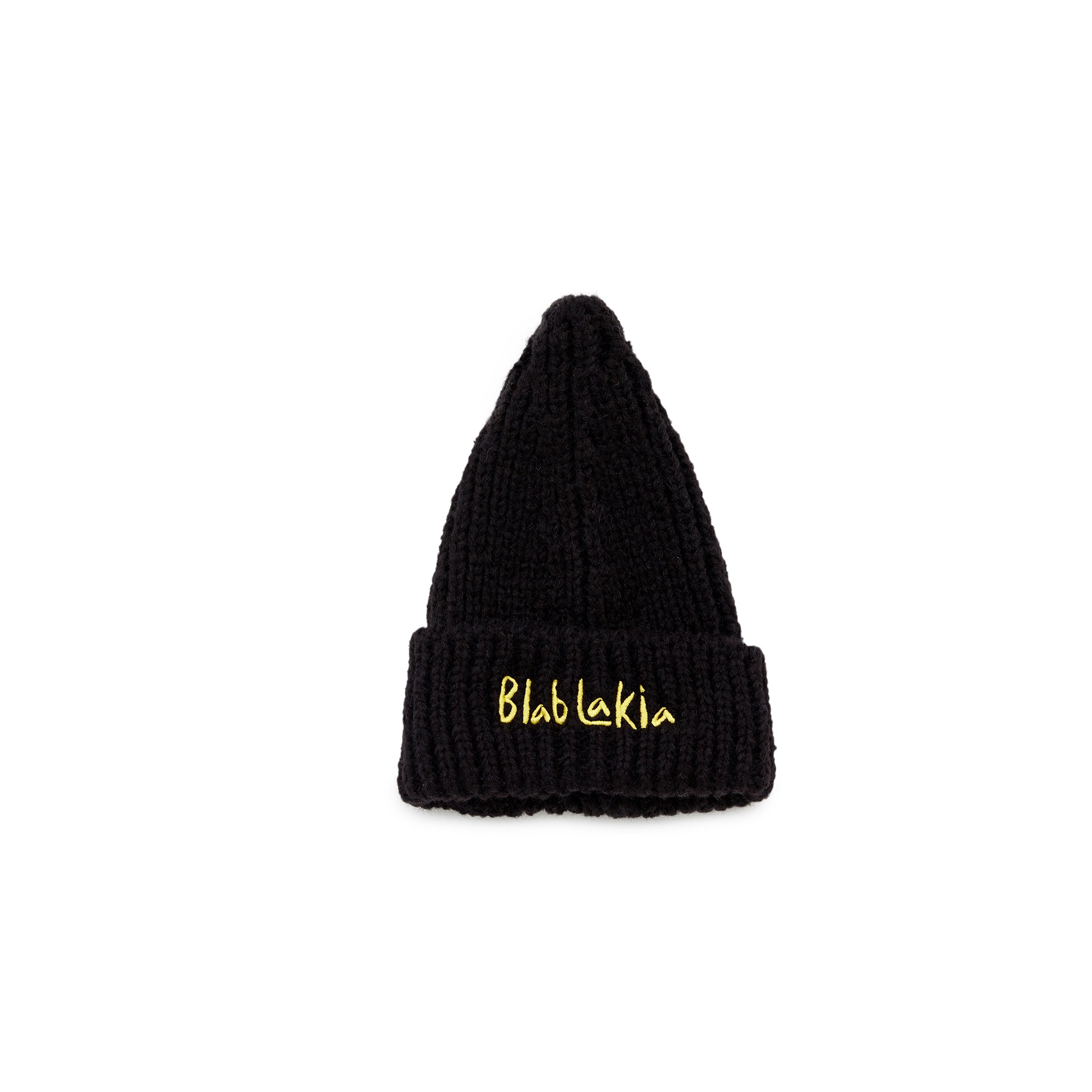 Boys & Girls Black Knit Wool Hat