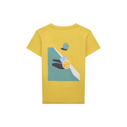 Boys & Girls Yellow Cotton T-Shirt