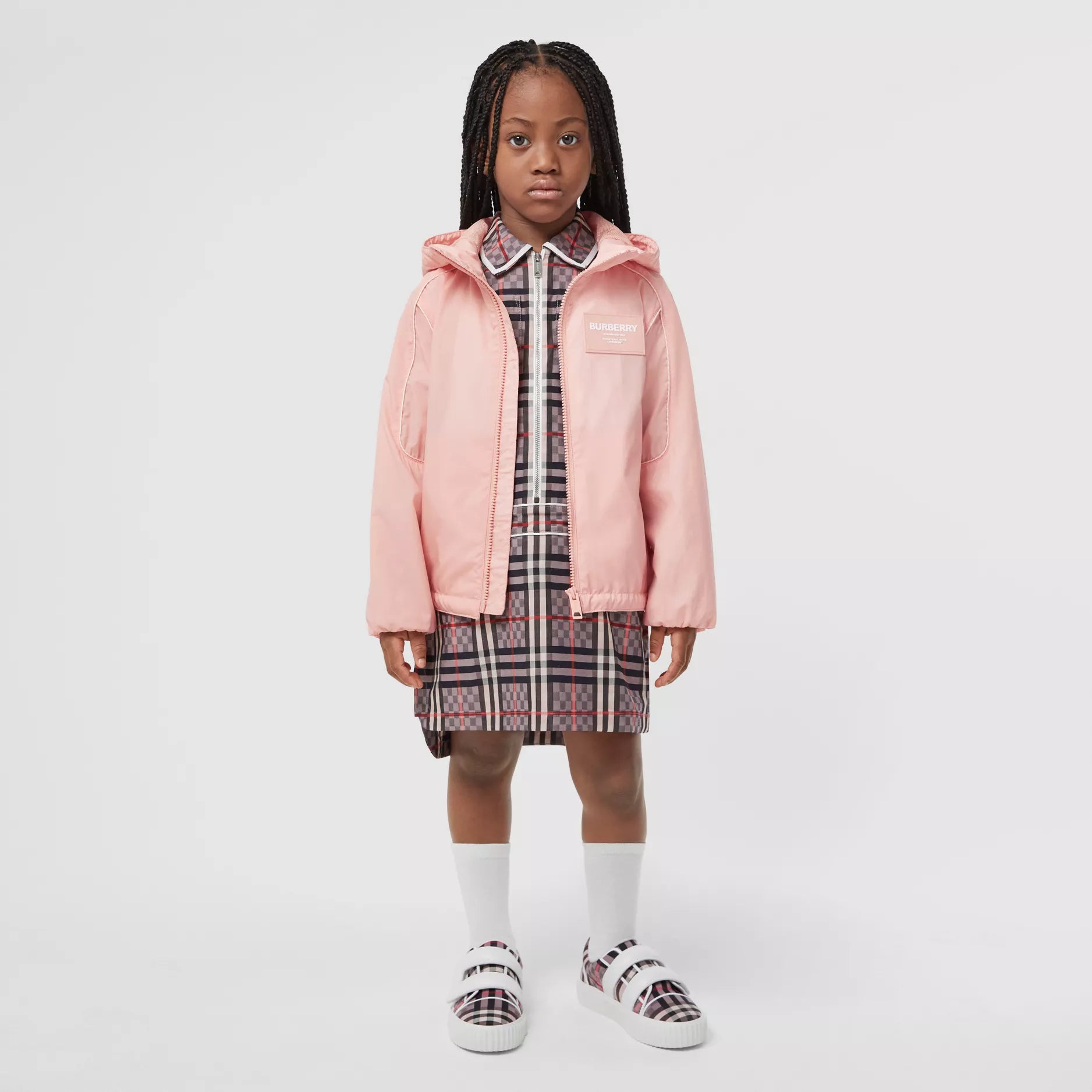 Boys & Girls Pink Hooded Jacket