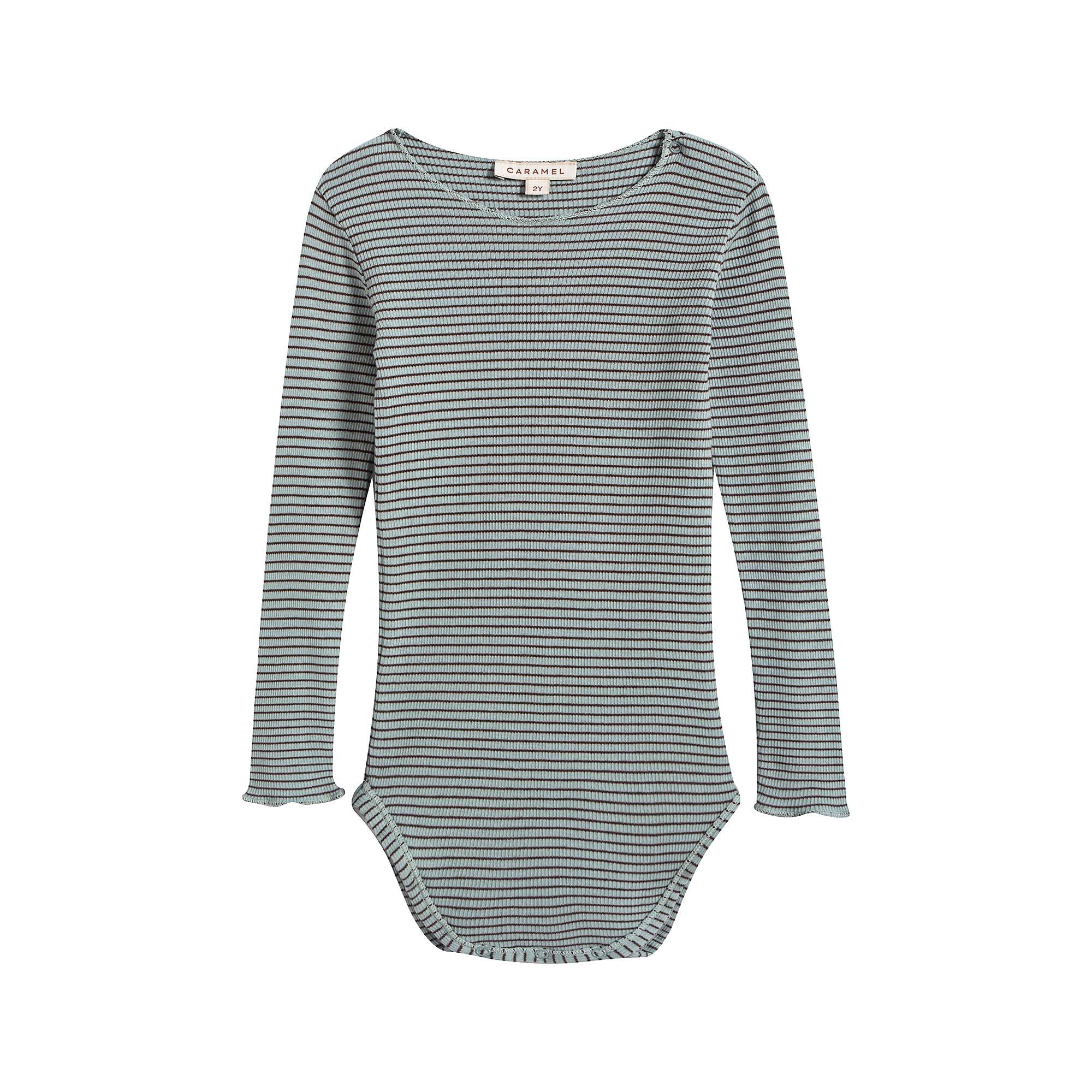 Baby Boys & Girls Mint Stripes Cotton Babysuit