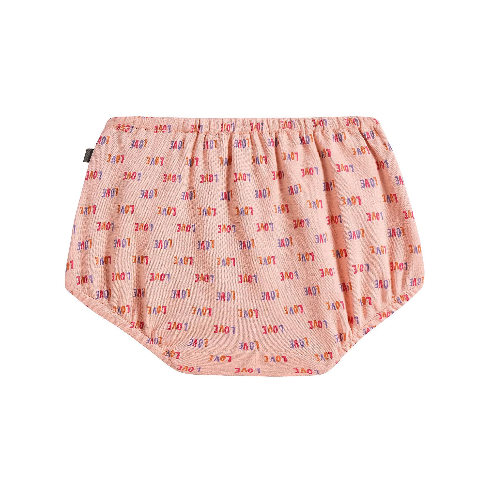 Baby Girls Pink LOVE Bloomer