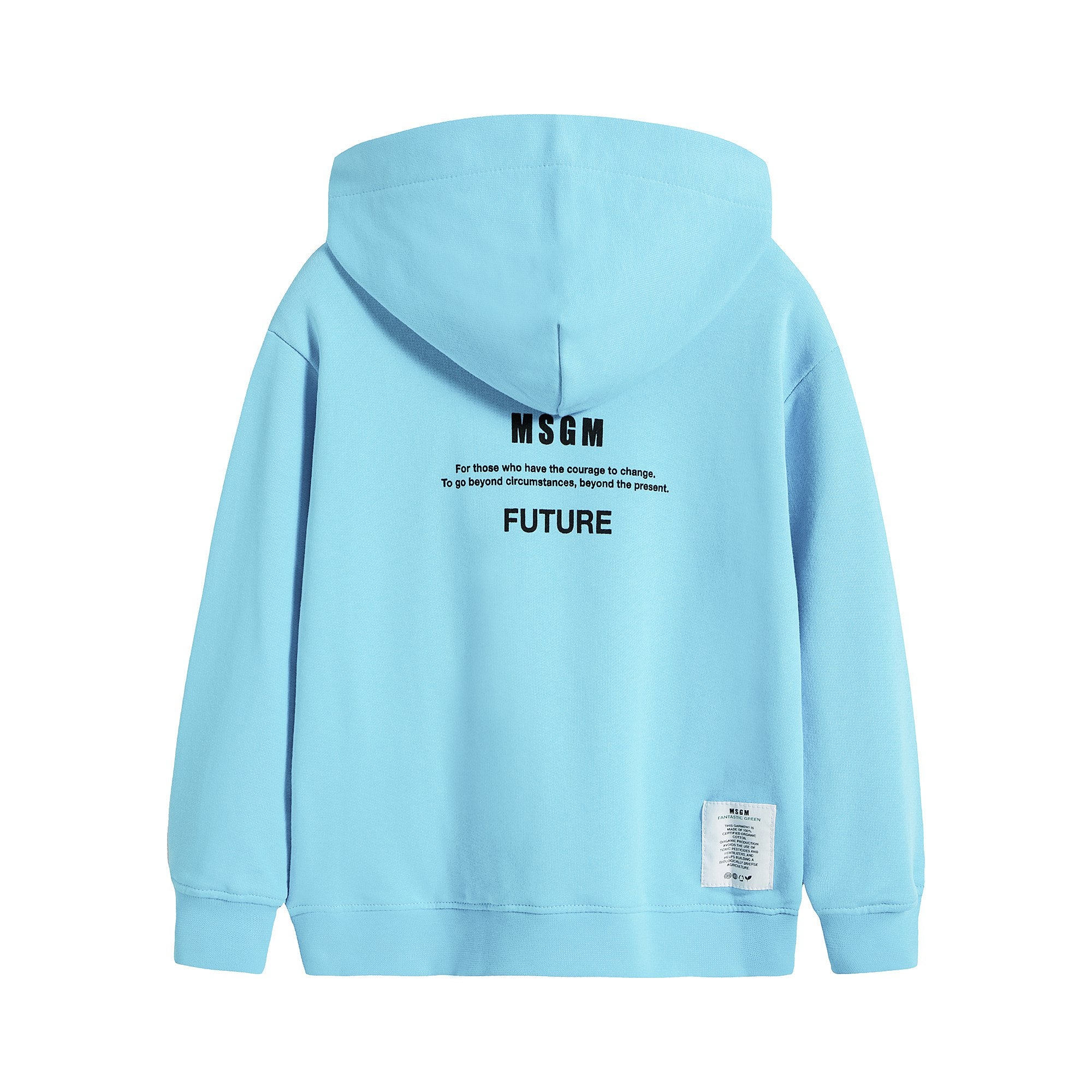 Boys & Girls Blue Cotton Hoodie