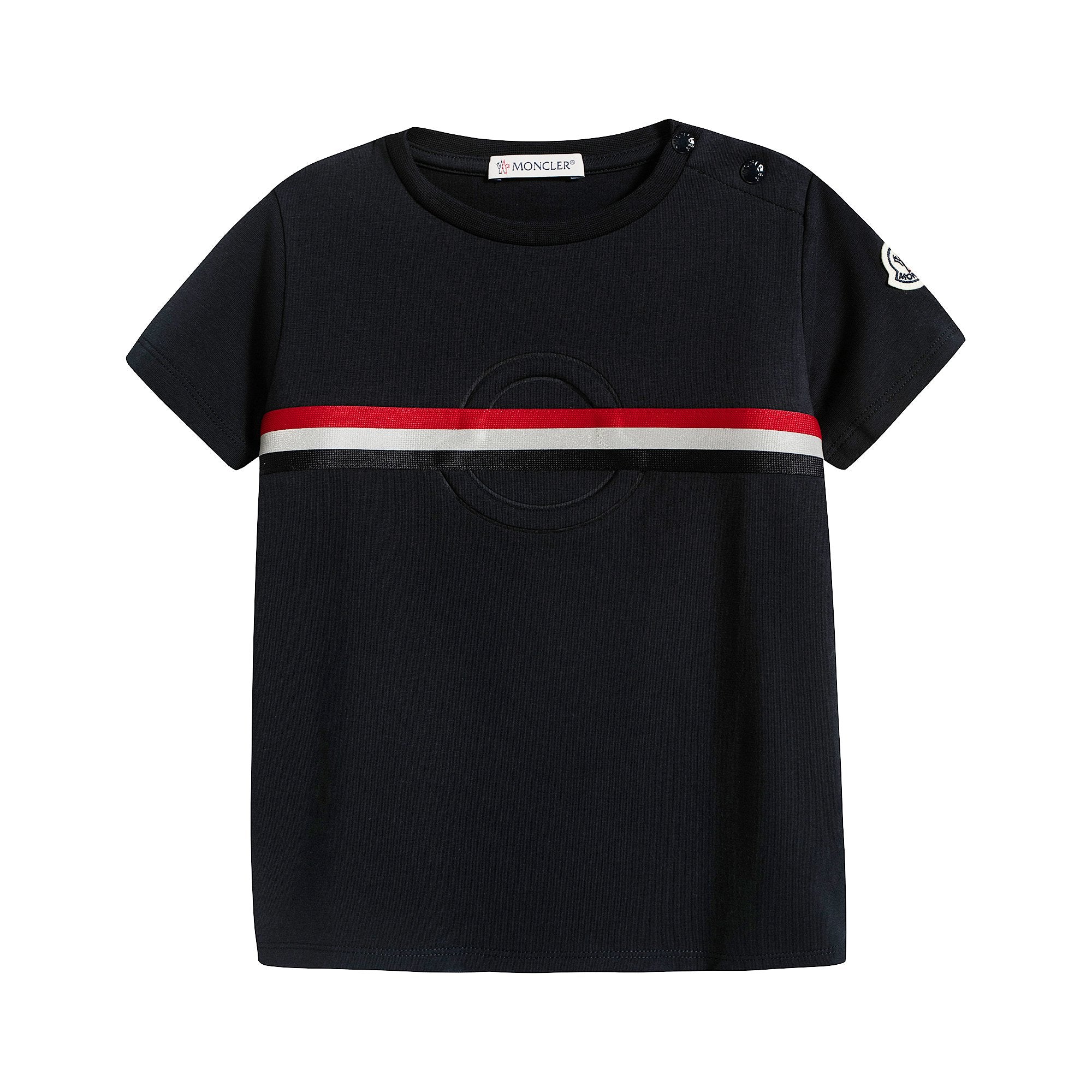 Baby Boys Navy Cotton T-Shirt