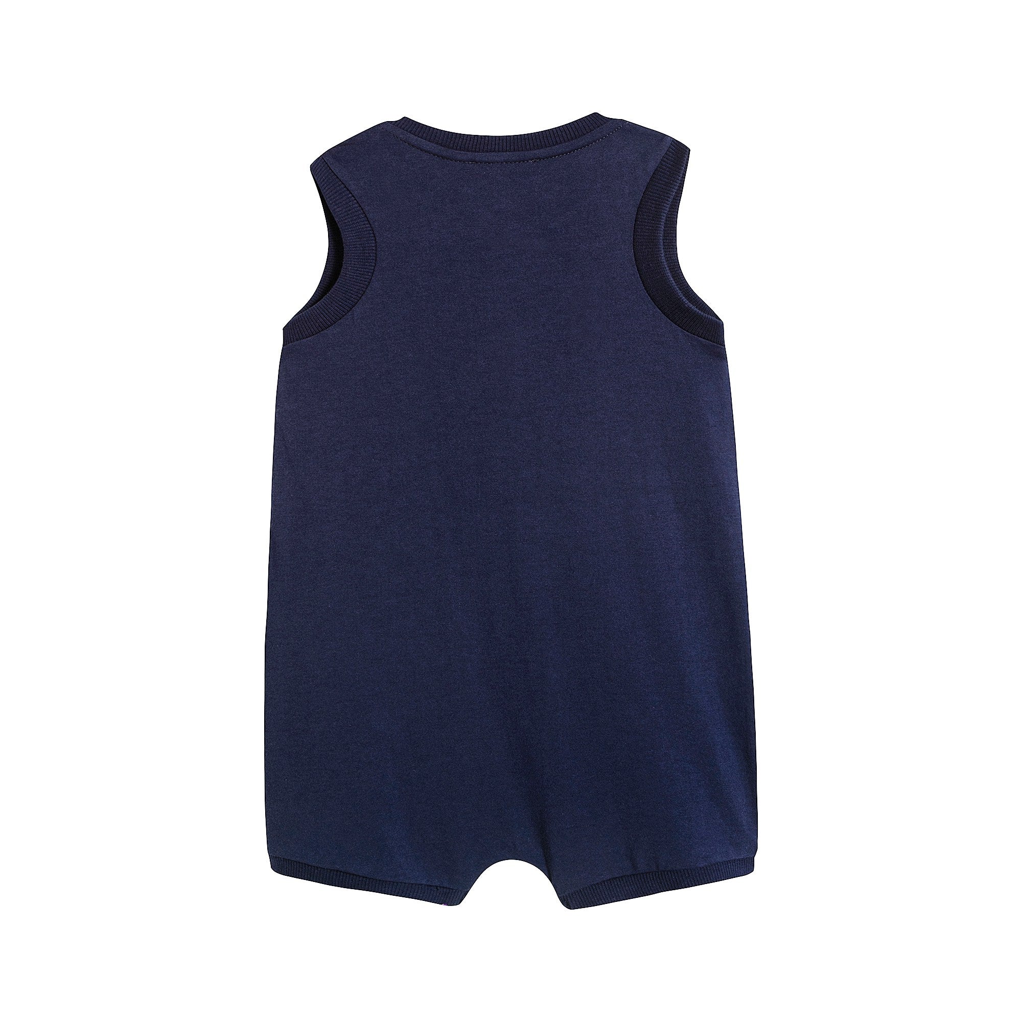 Baby Boys & Girls Navy Cotton Romper