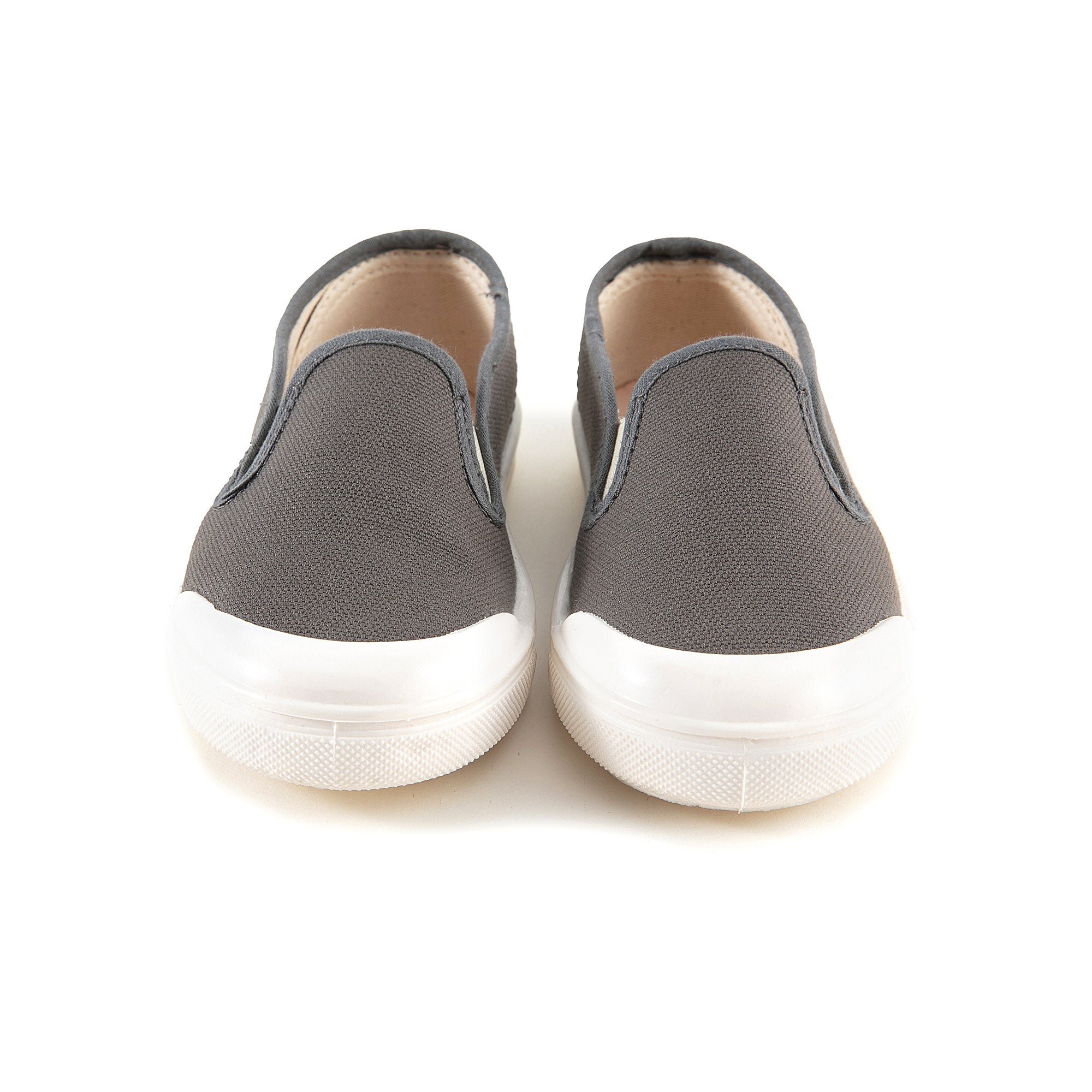 Baby Boys & Girls Grey Canvas Shoes