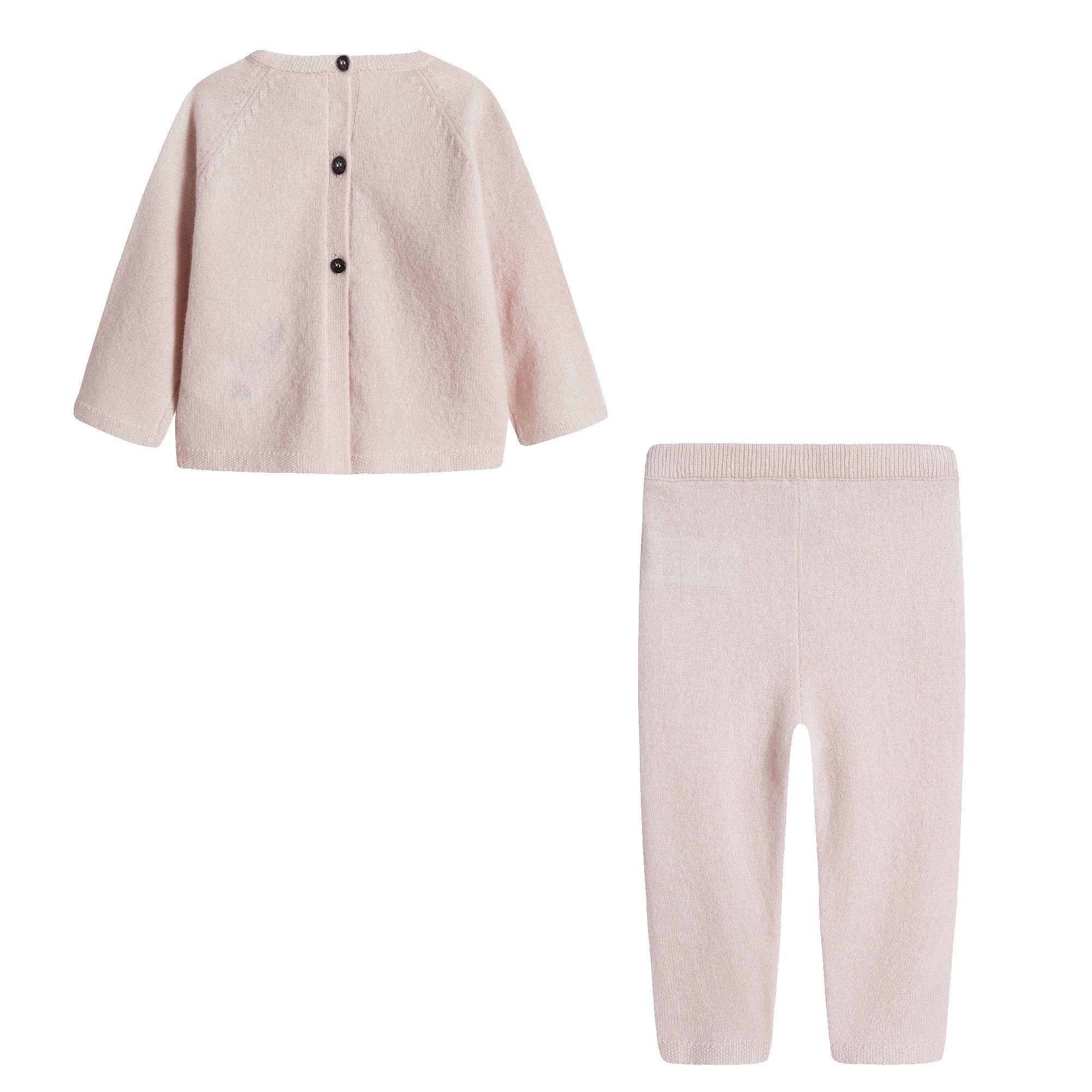 Baby Boys & Girls Pink Cashmere Babysuit