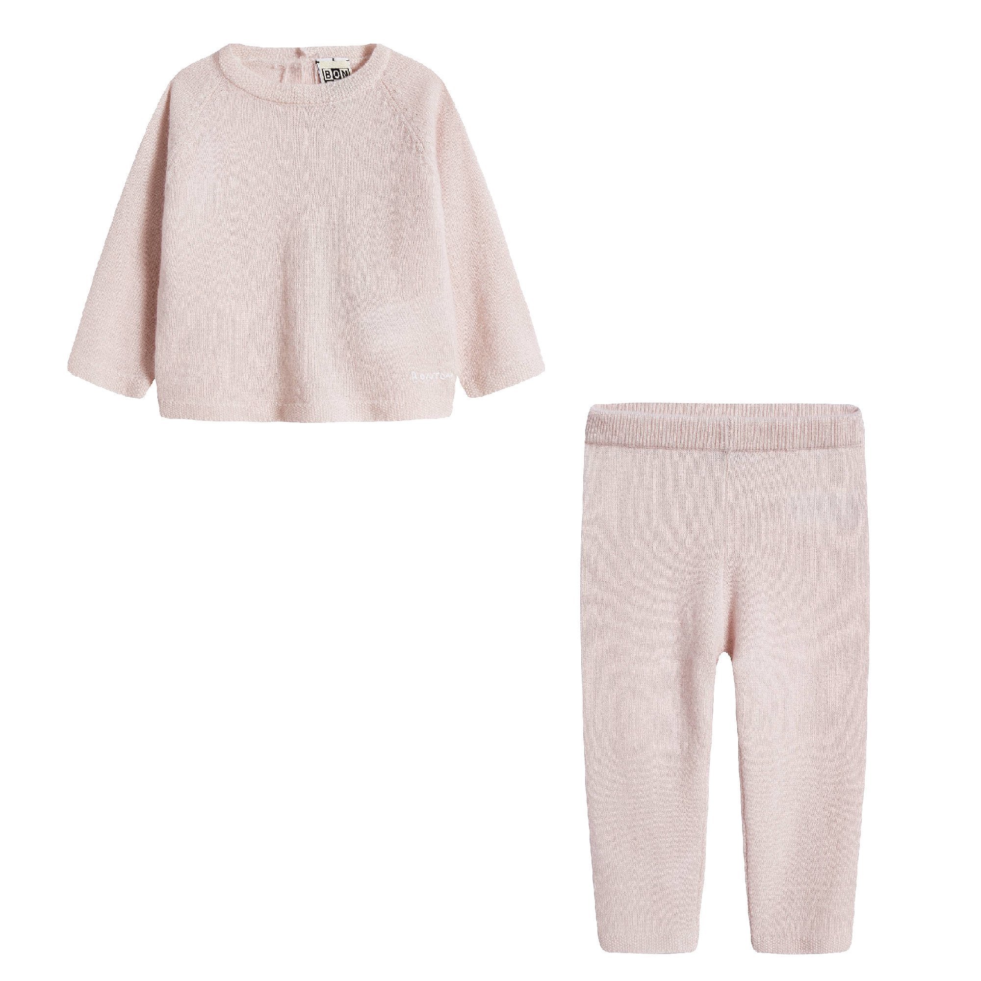 Baby Boys & Girls Pink Cashmere Babysuit