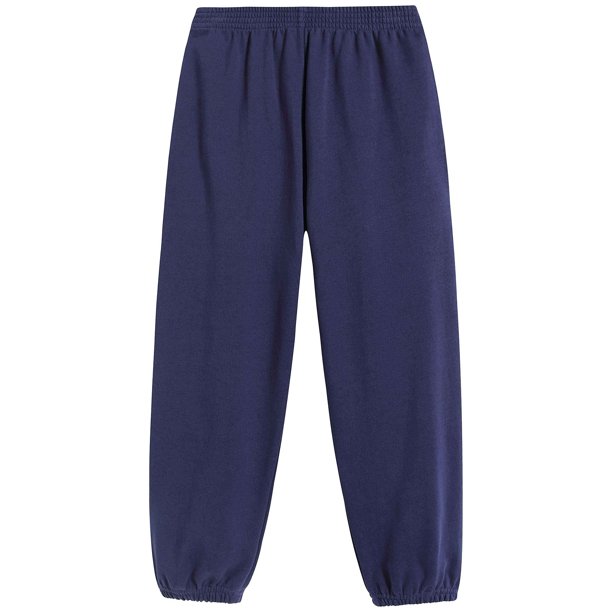 Boys & Girls Blue Cotton Jogging Pants