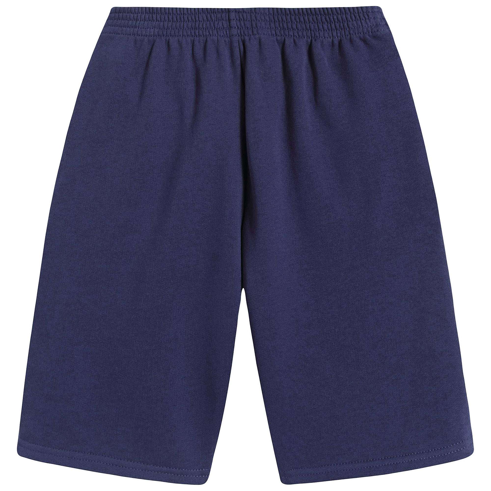 Boys & Girls Blue Logo Cotton Shorts