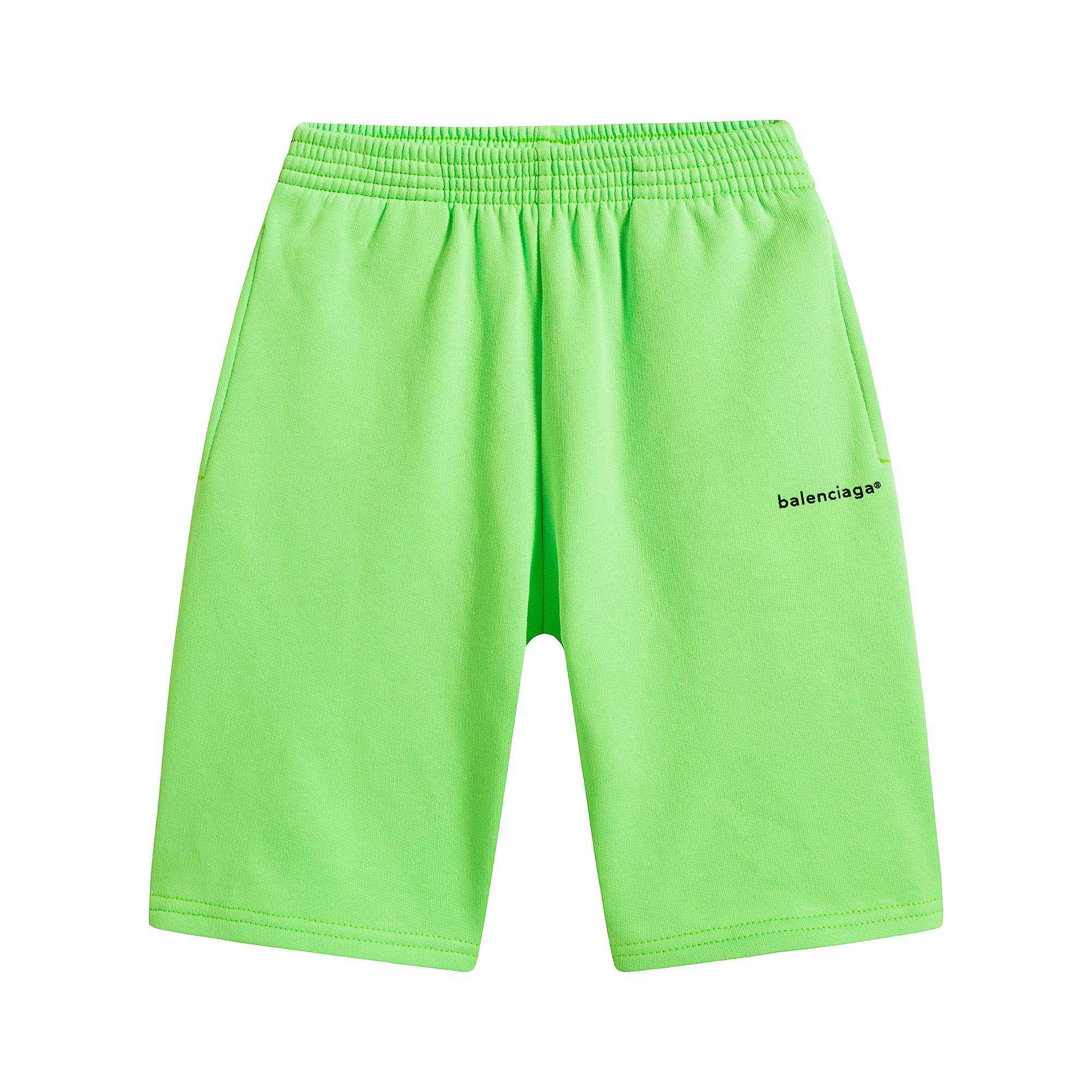 Boys & Girls Green Cotton Shorts