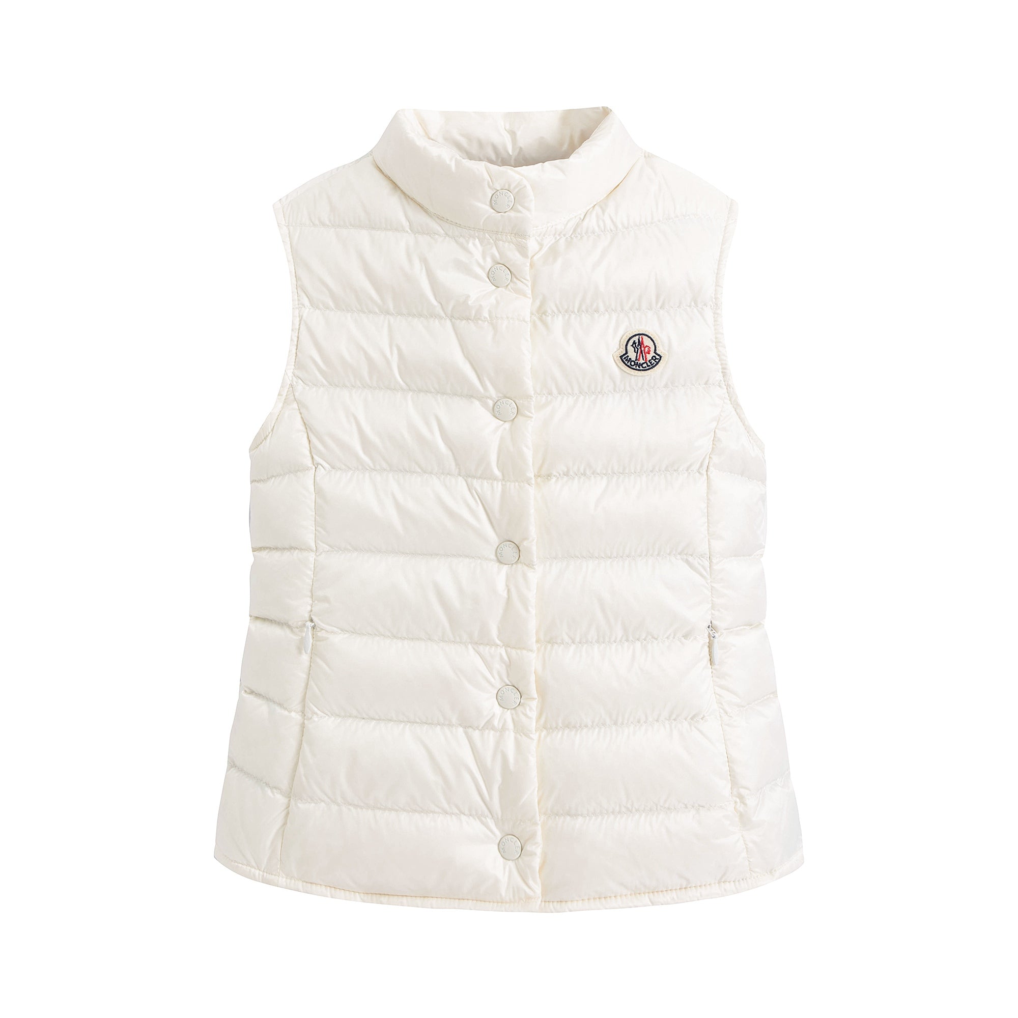 Boys & Girls White "LIANE" Padded Down Vest