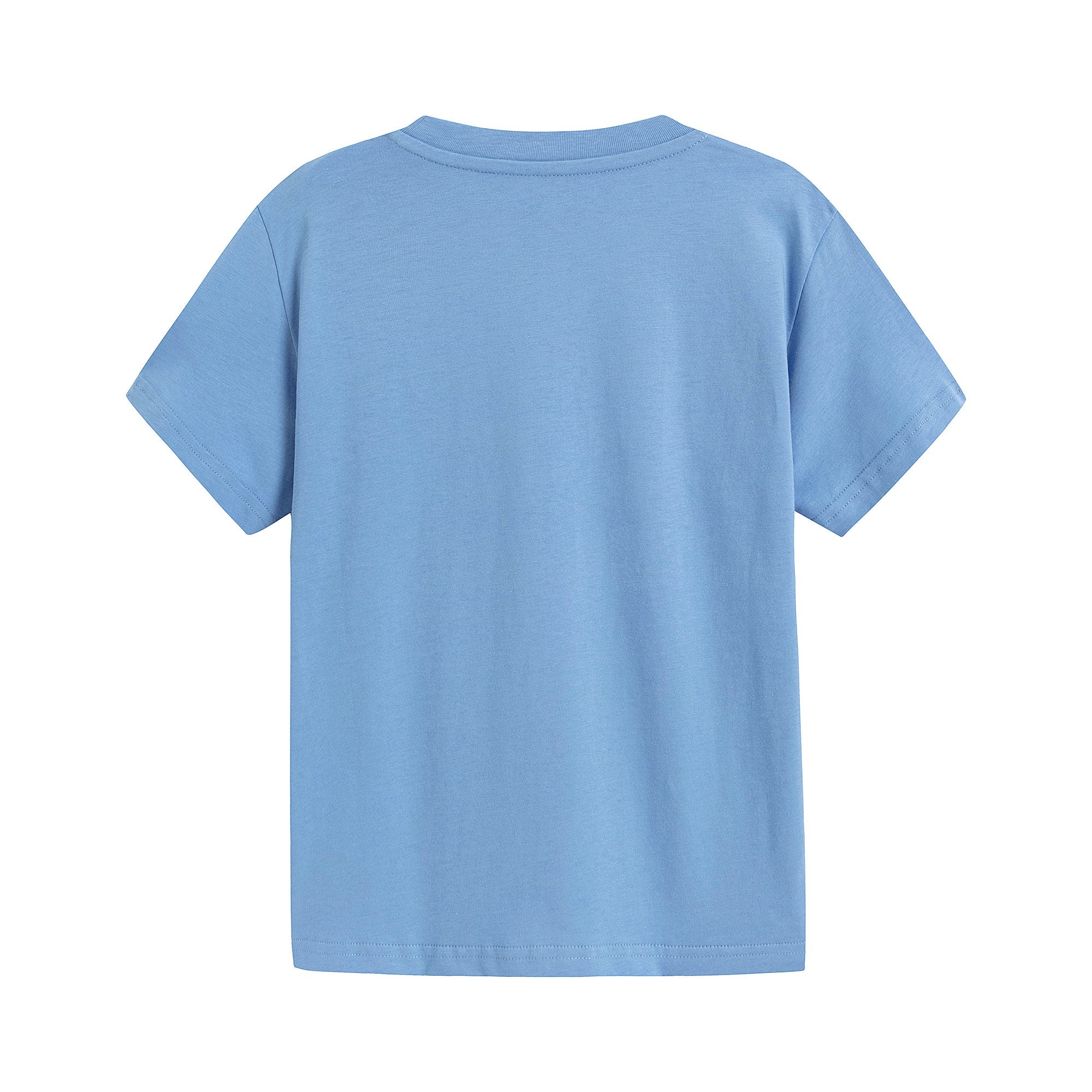 Boys & Girls Blue Cotton T-Shirt