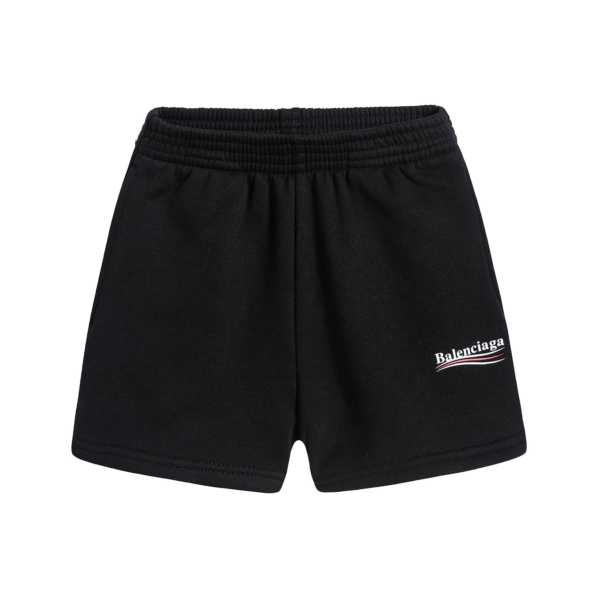 Boys Black Logo Shorts