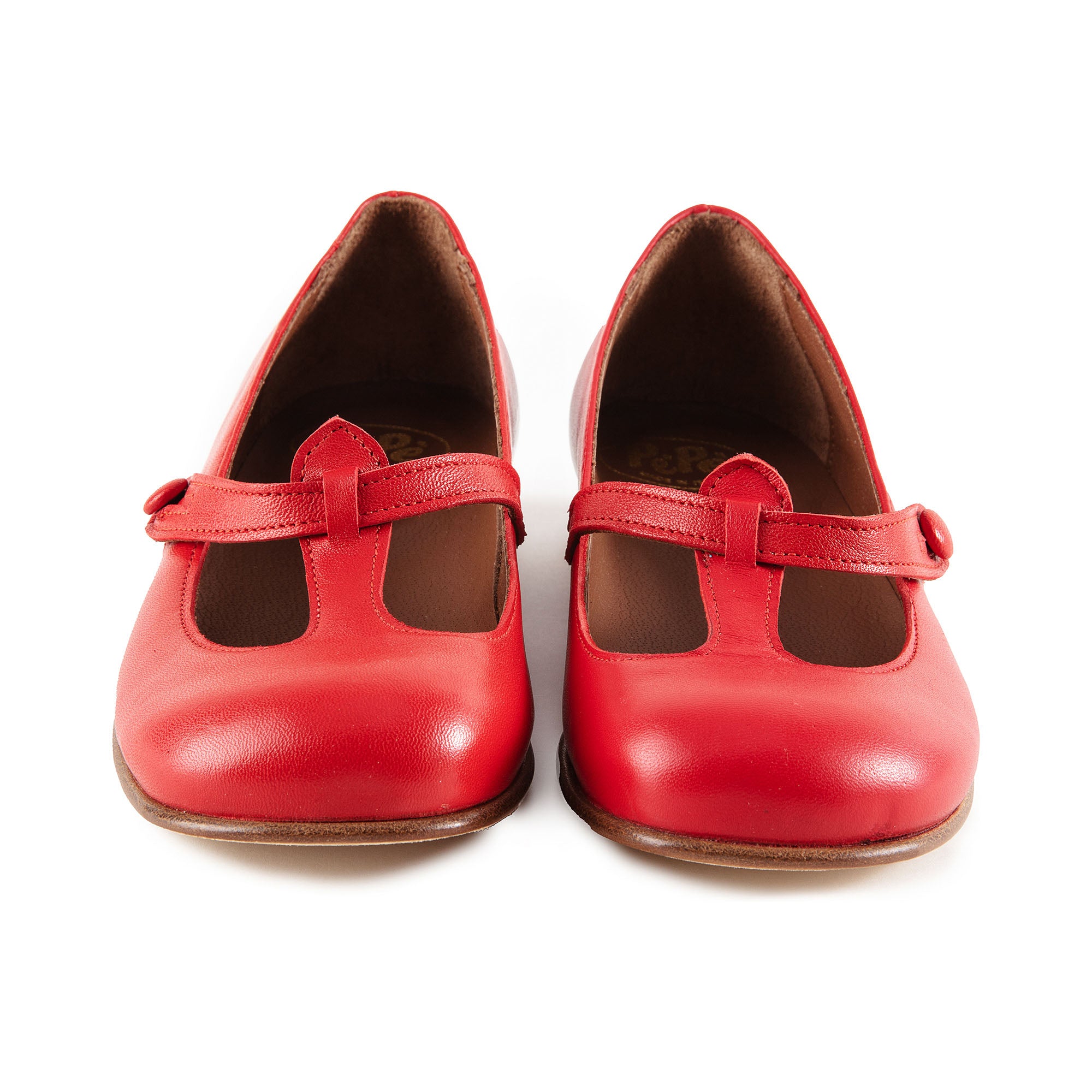 Boys & Girls Red Leather Sandals