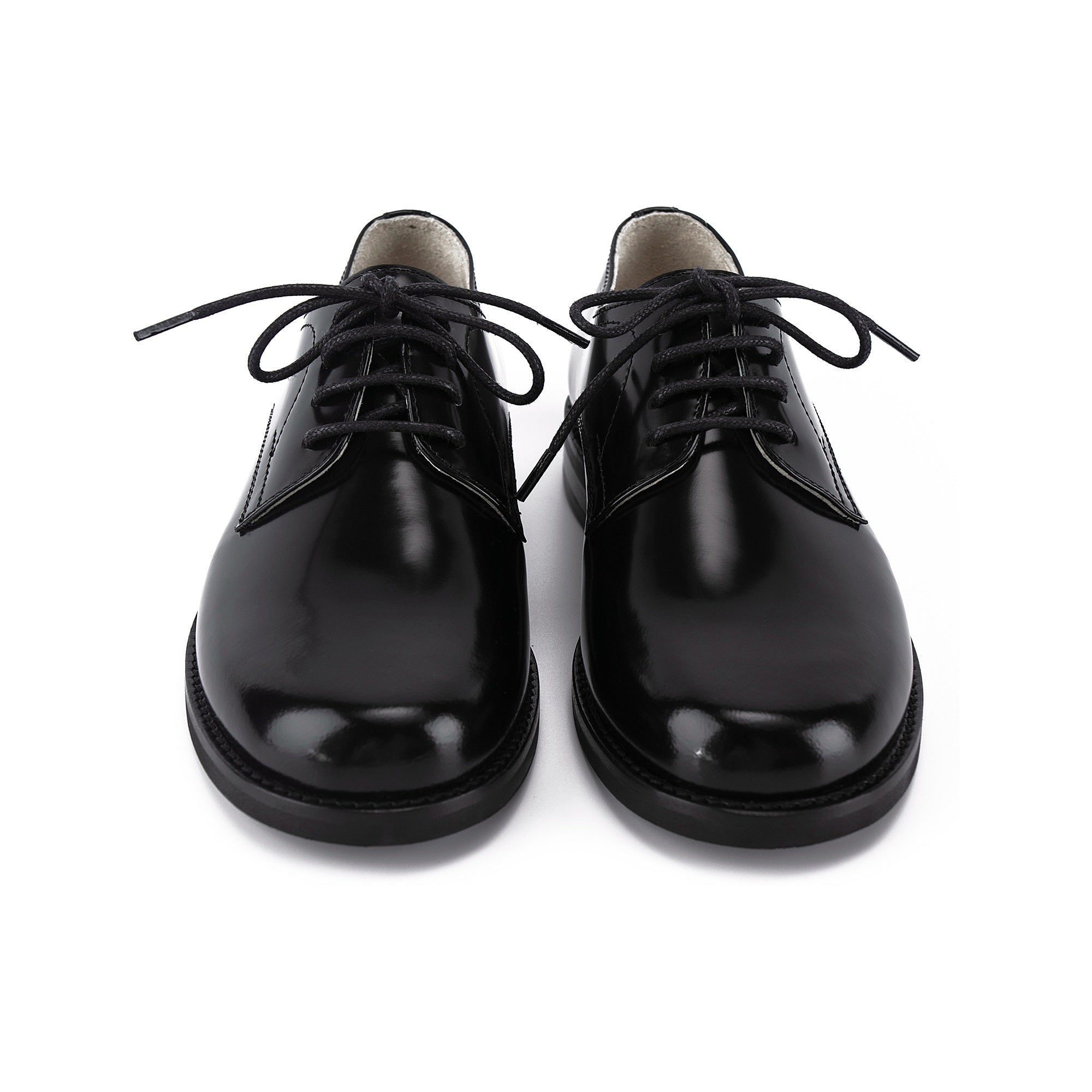 Boys Black Leather Shoes