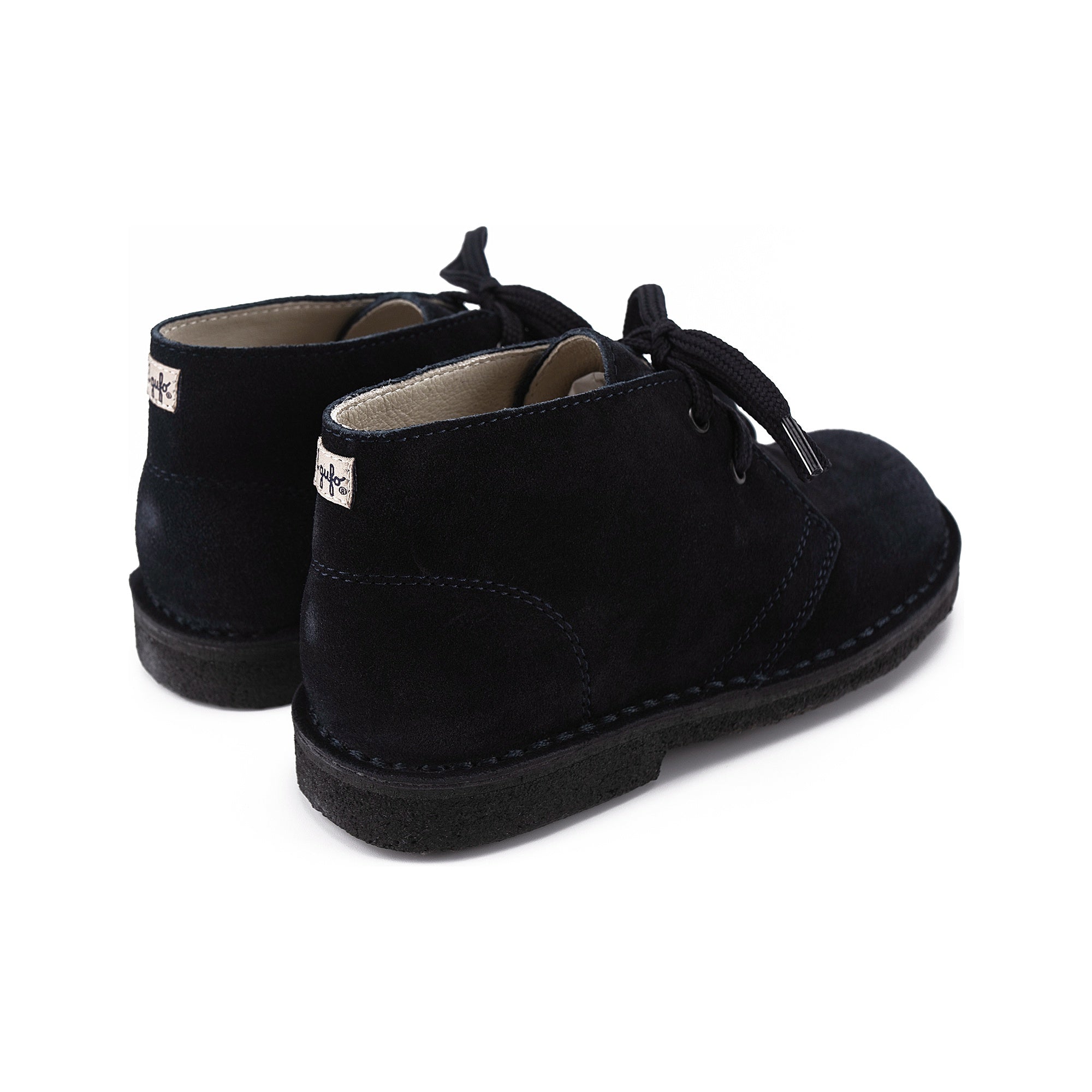 Boys & Girls Blue Leather Shoes