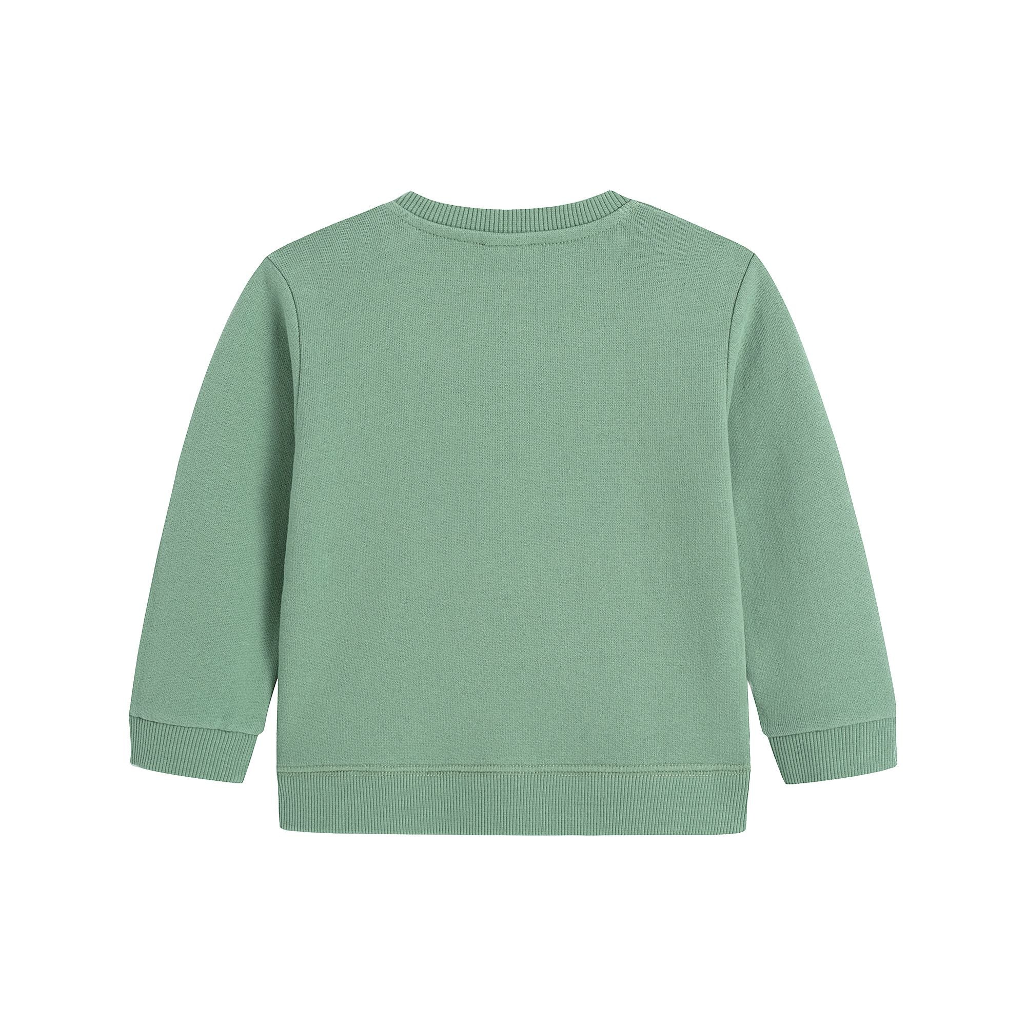 Baby Boys & Girls Green Cotton Sweatshirt