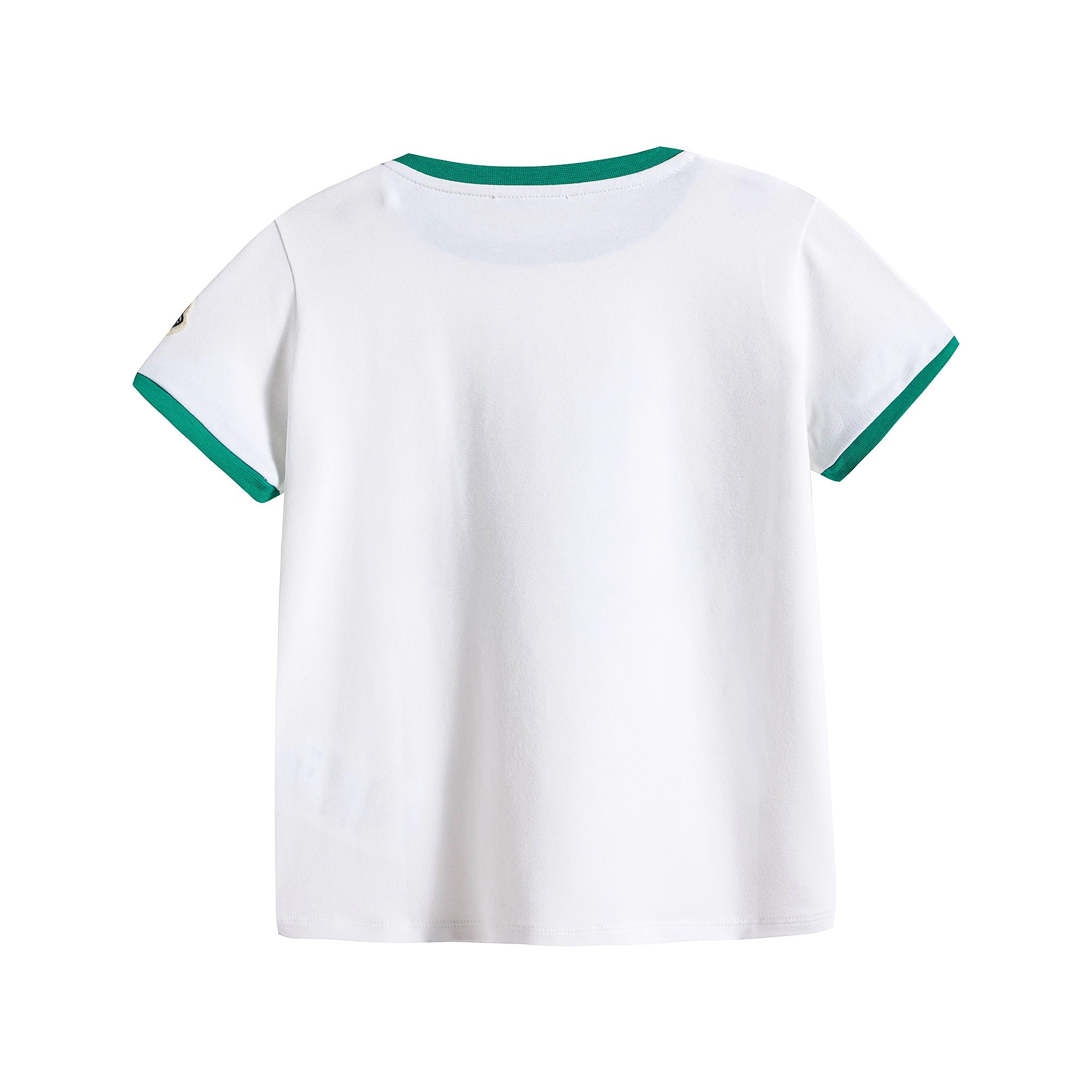 Baby Boys White Logo Cotton T-Shirt