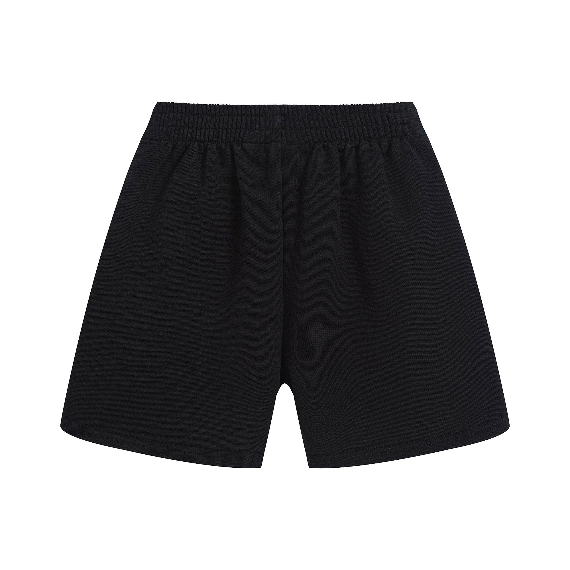 Boys & Girls Black Cotton Shorts