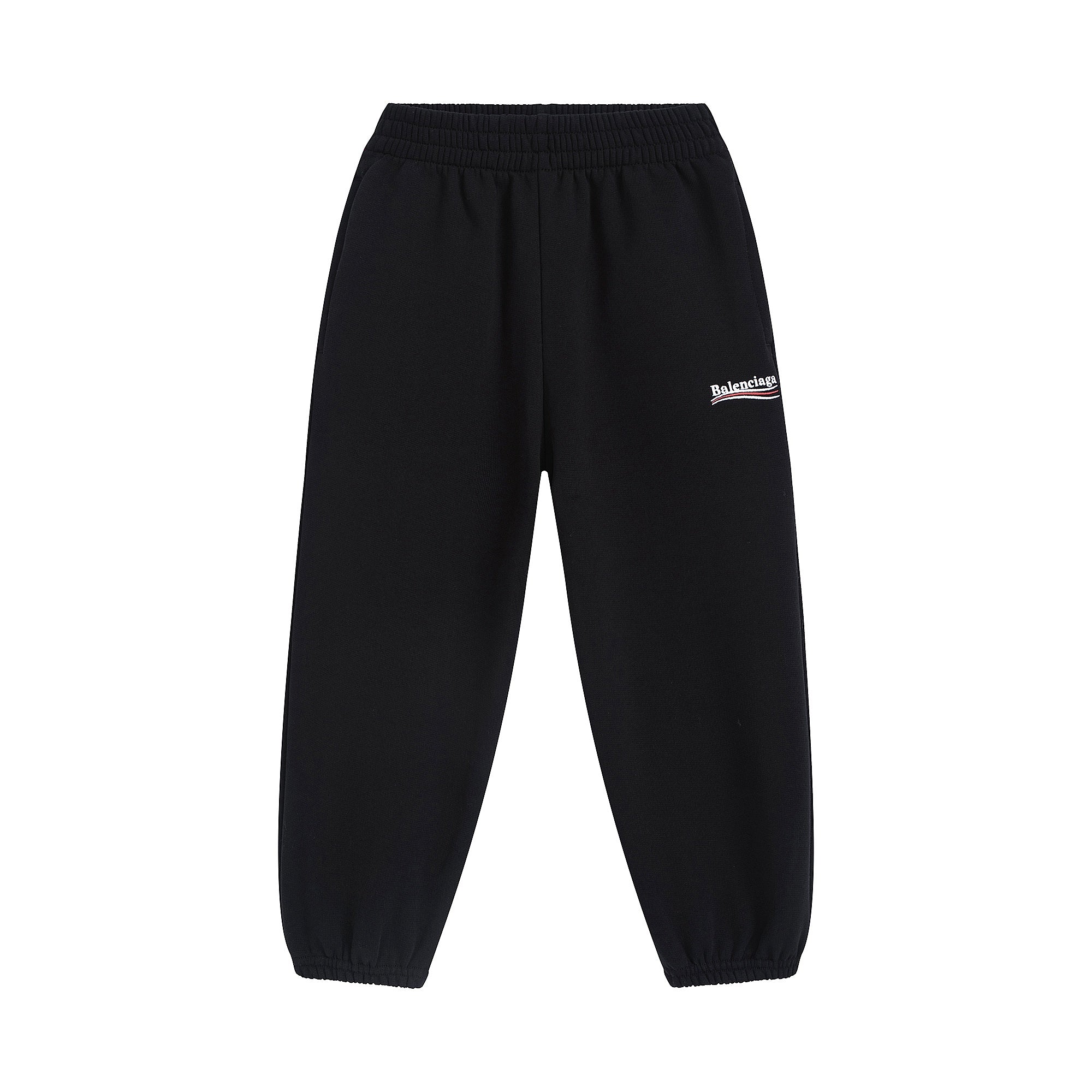 Boys & Girls Black Cotton Trousers