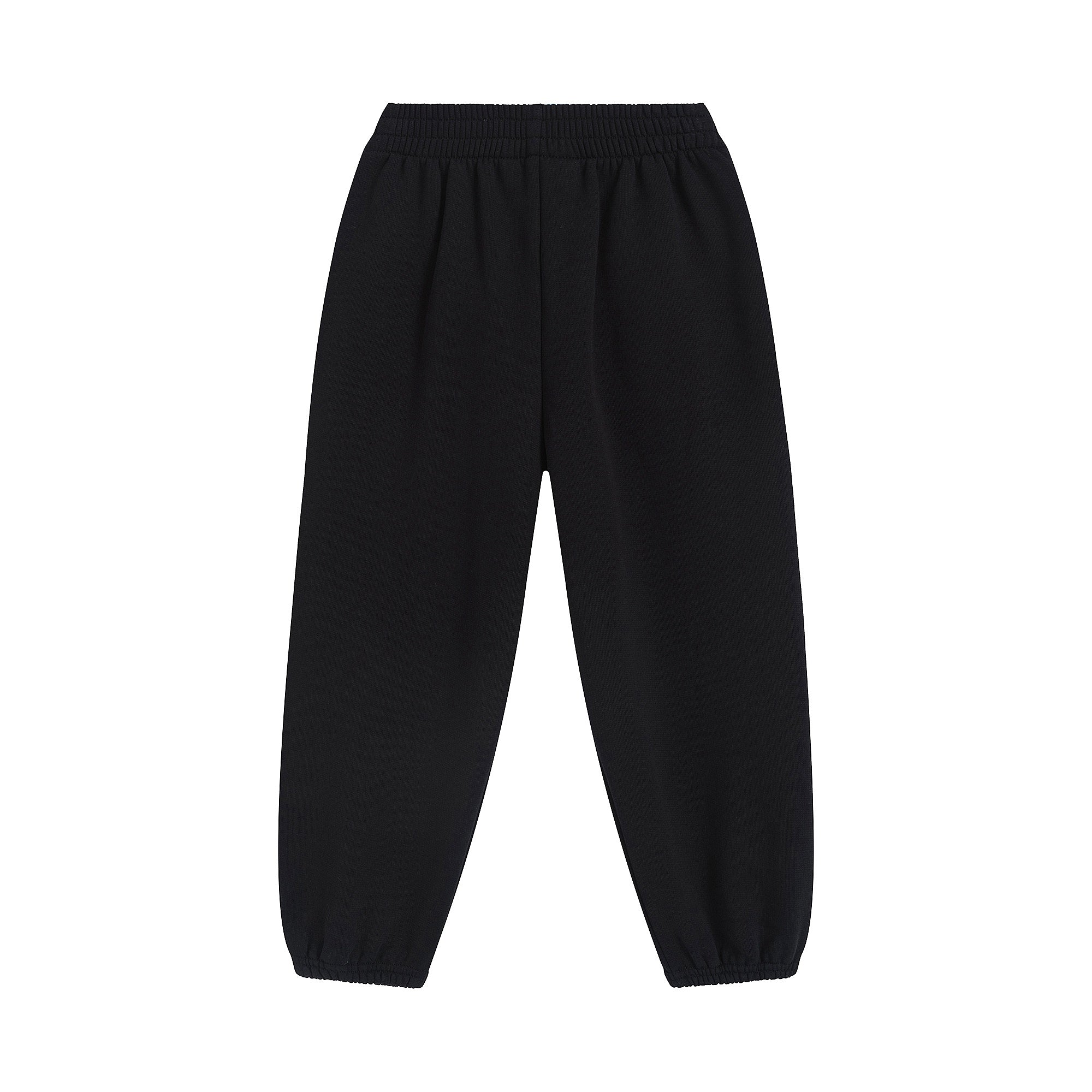 Boys & Girls Black Cotton Trousers