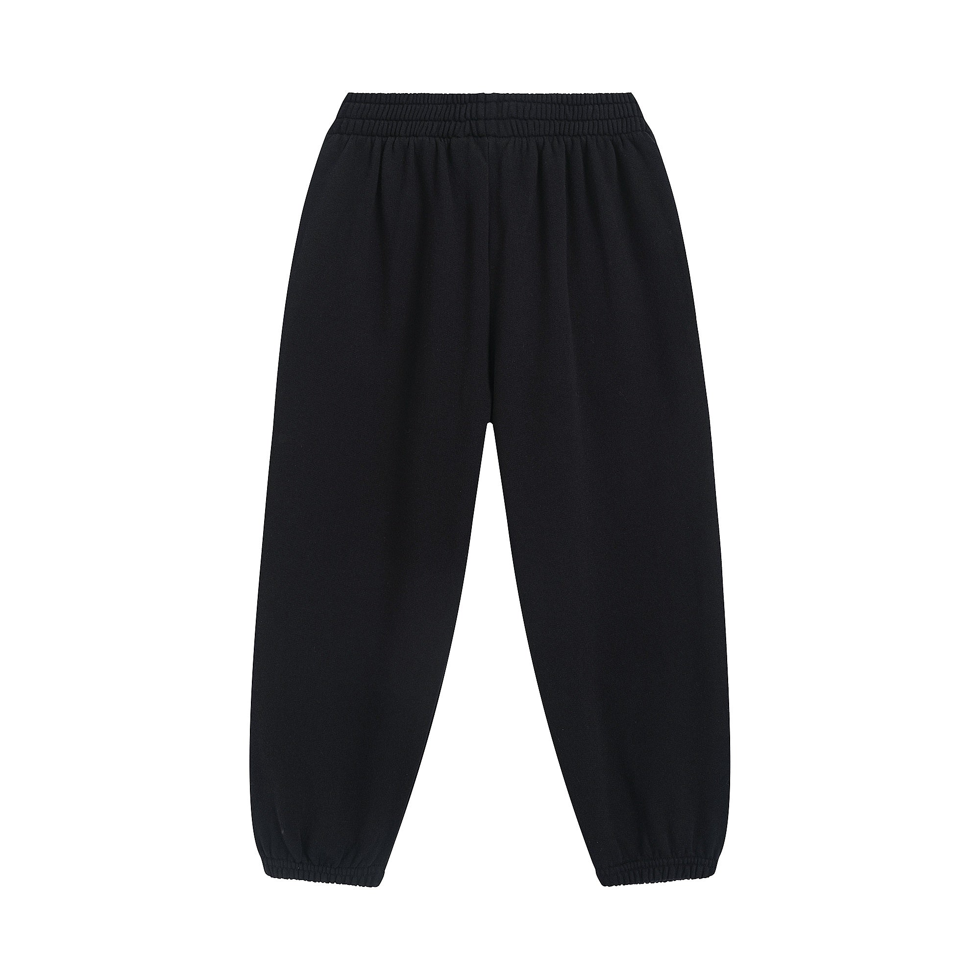 Boys & Girls Black Cotton Trousers