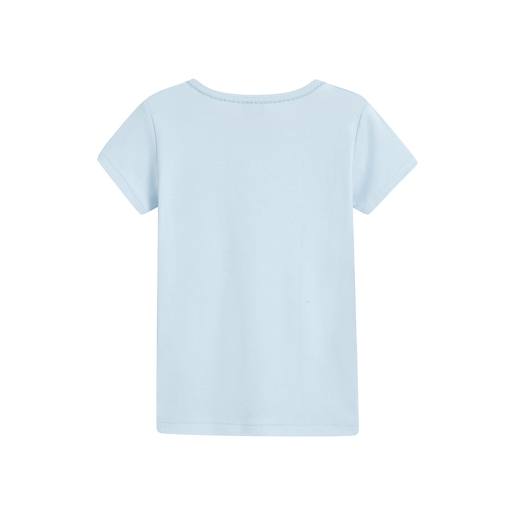 Boys & Girls Blue & White Cotton T-Shirt Set (2 Pack)