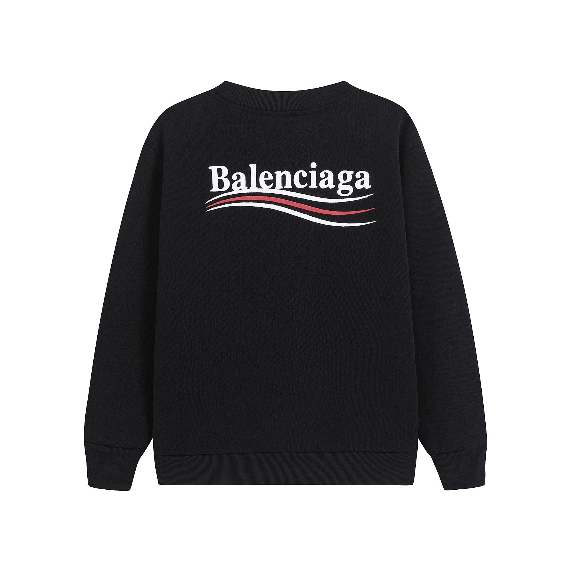 Boys & Girls Black Logo Cotton Sweatshirt