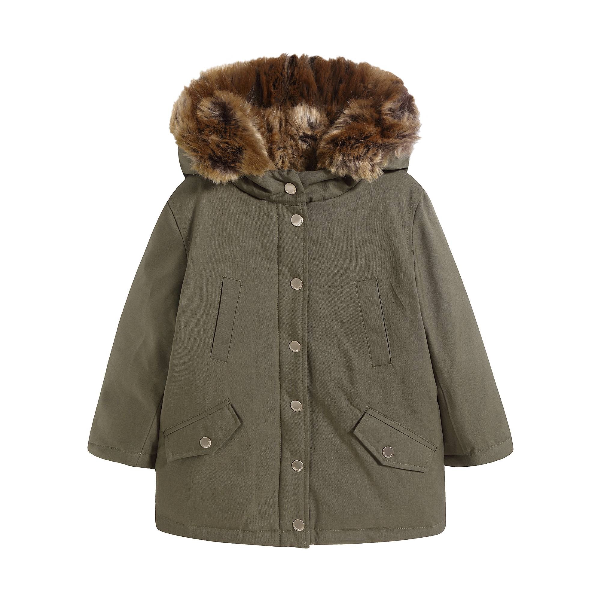 Boys Green Padded Dwon Jacket