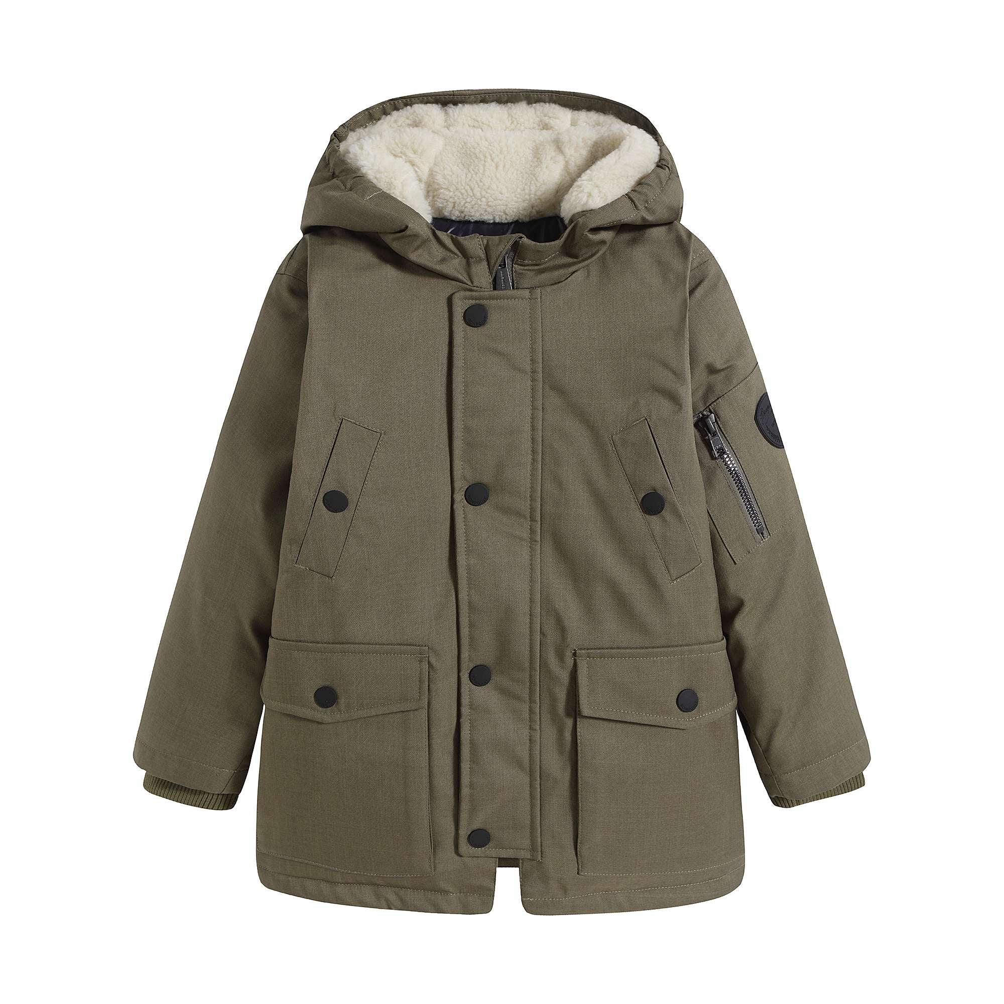 Boys Khaki Parka Coat