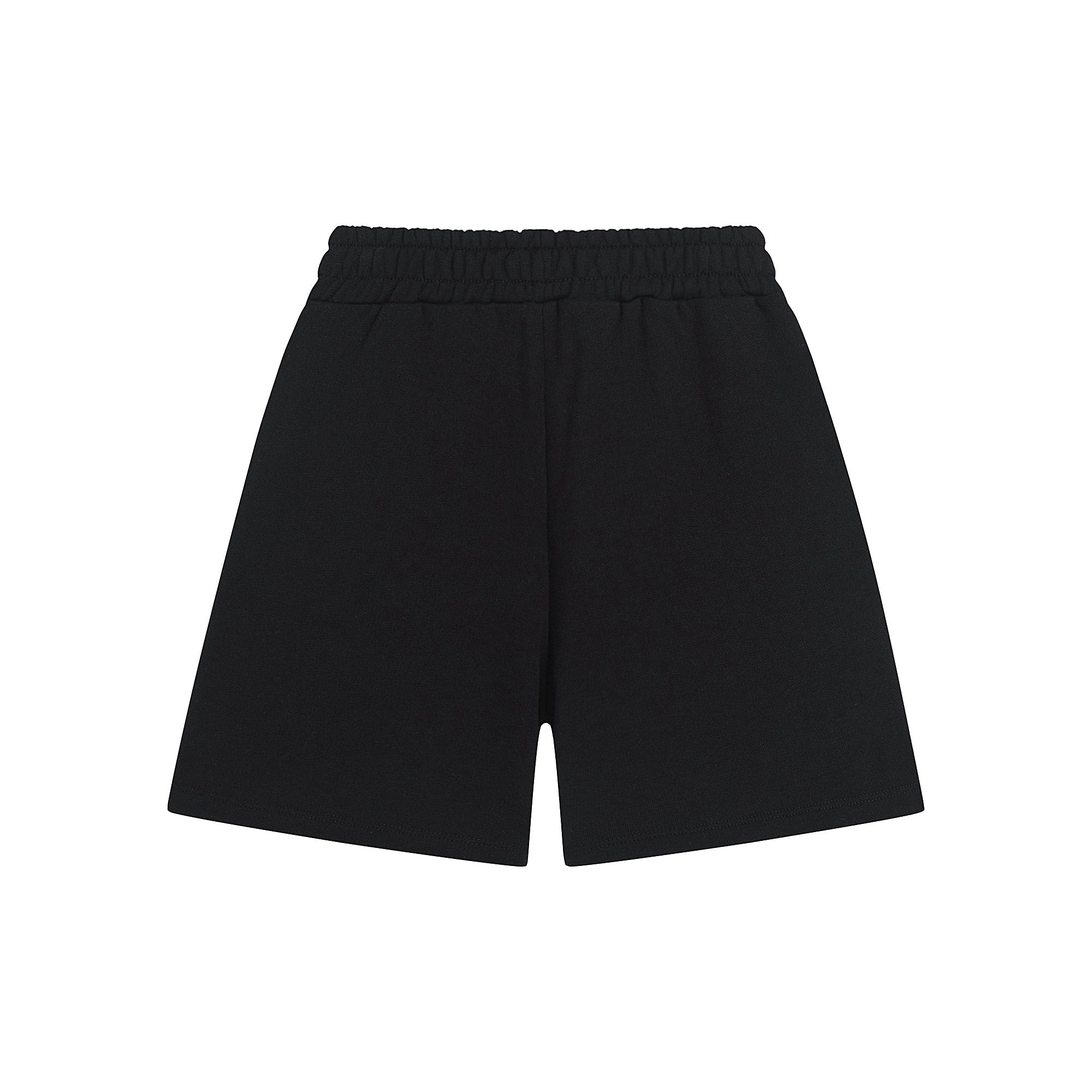 Boys & Girls Black Cotton Shorts