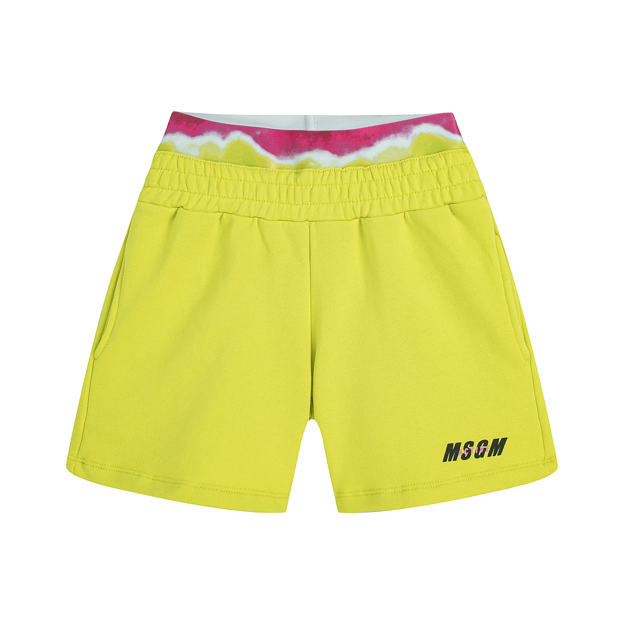 Boys & Girls Yellow Cotton Shorts