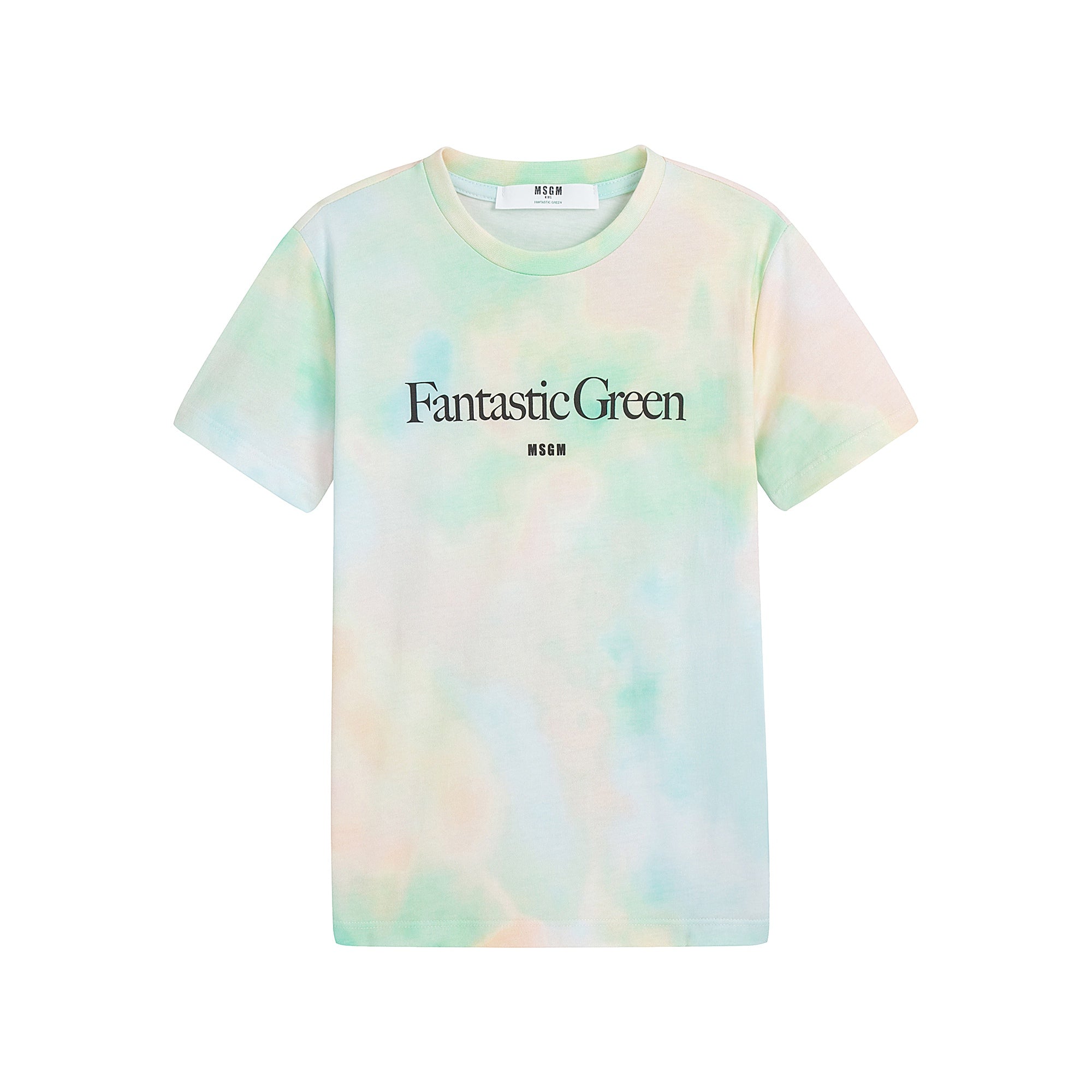 Boys & Girls Green Cotton T-Shirt