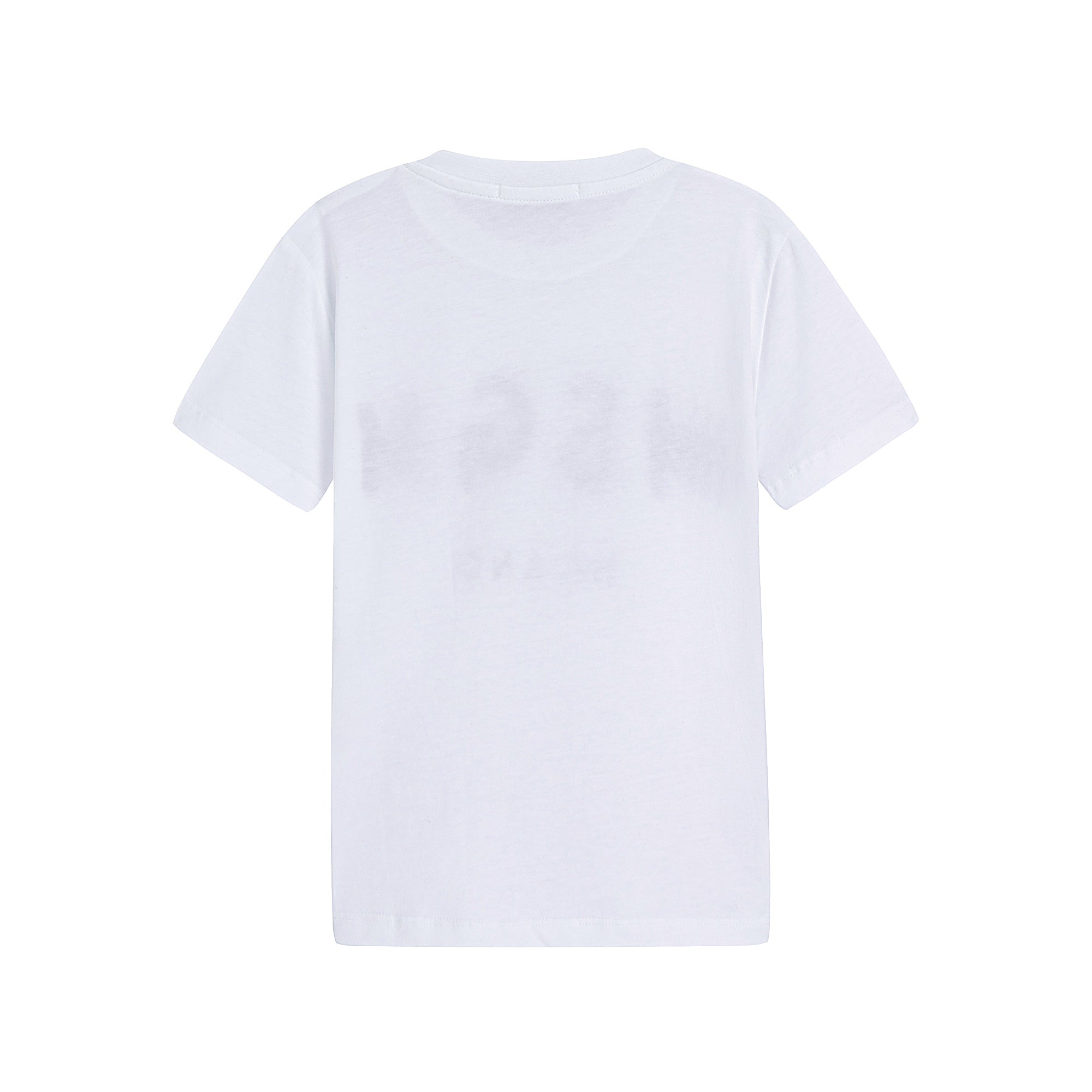 Boys & Girls White Cotton T-Shirt